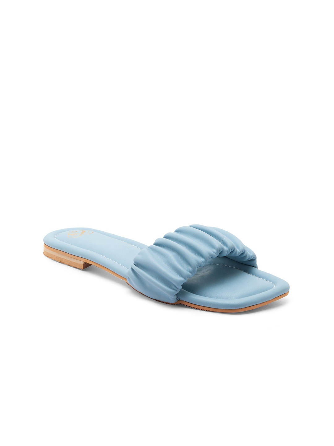 

Sole To Soul Women Turquoise Blue Open Toe Flats