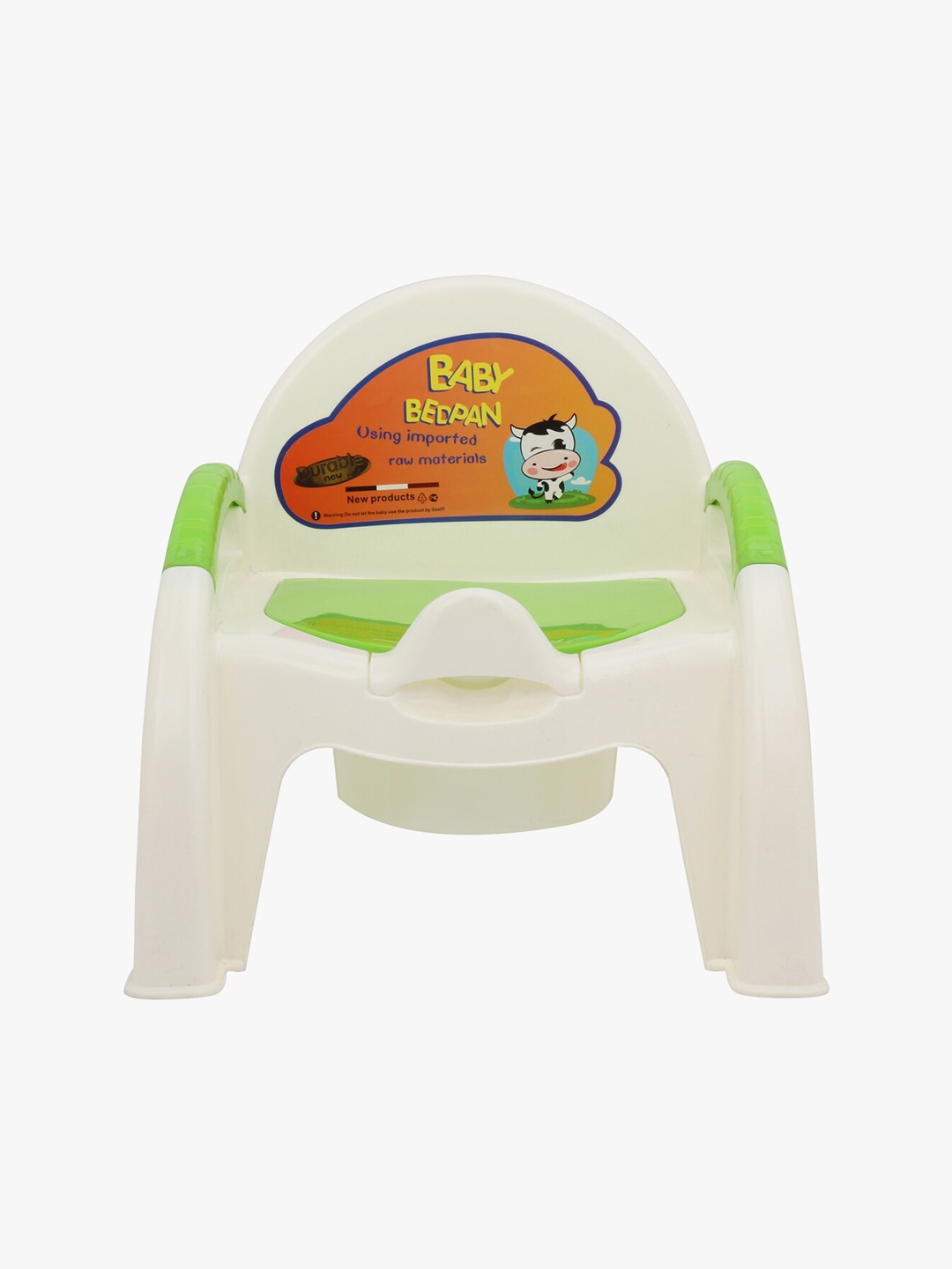 

POKORY Kids Off White & Green Plastic Potty Seat (6 months to 3 years)