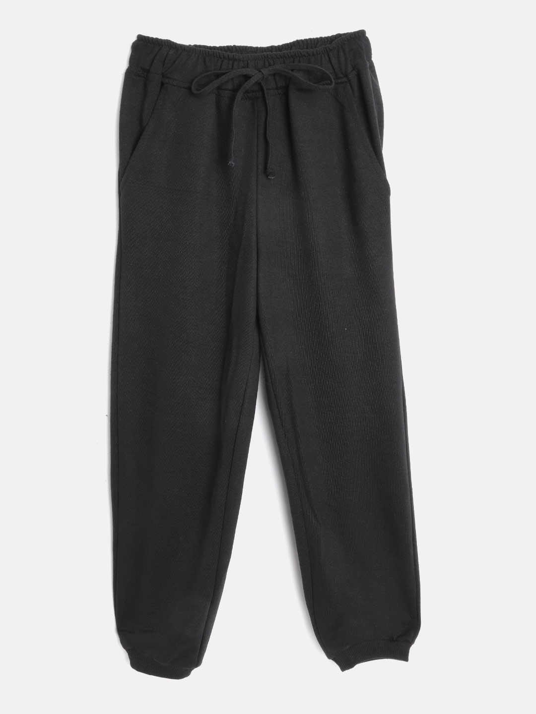 

Noh.Voh - SASSAFRAS Kids Girls Black Solid Joggers