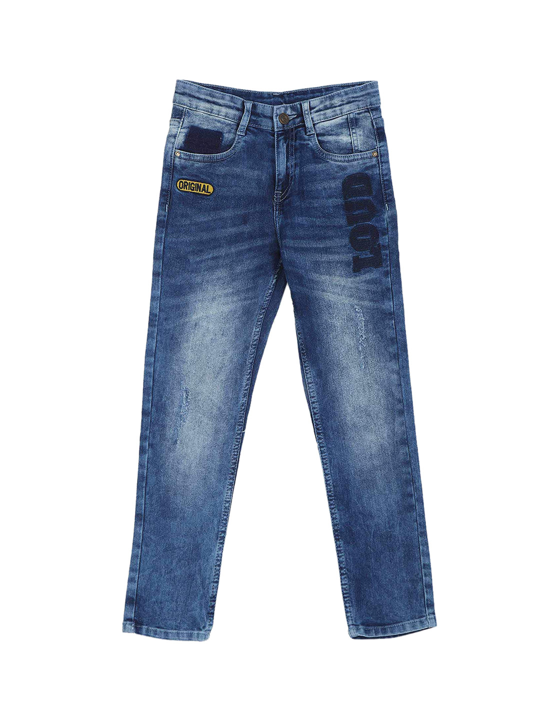 

Cherokee Boys Blue Mid Rise Heavy Fade Jeans
