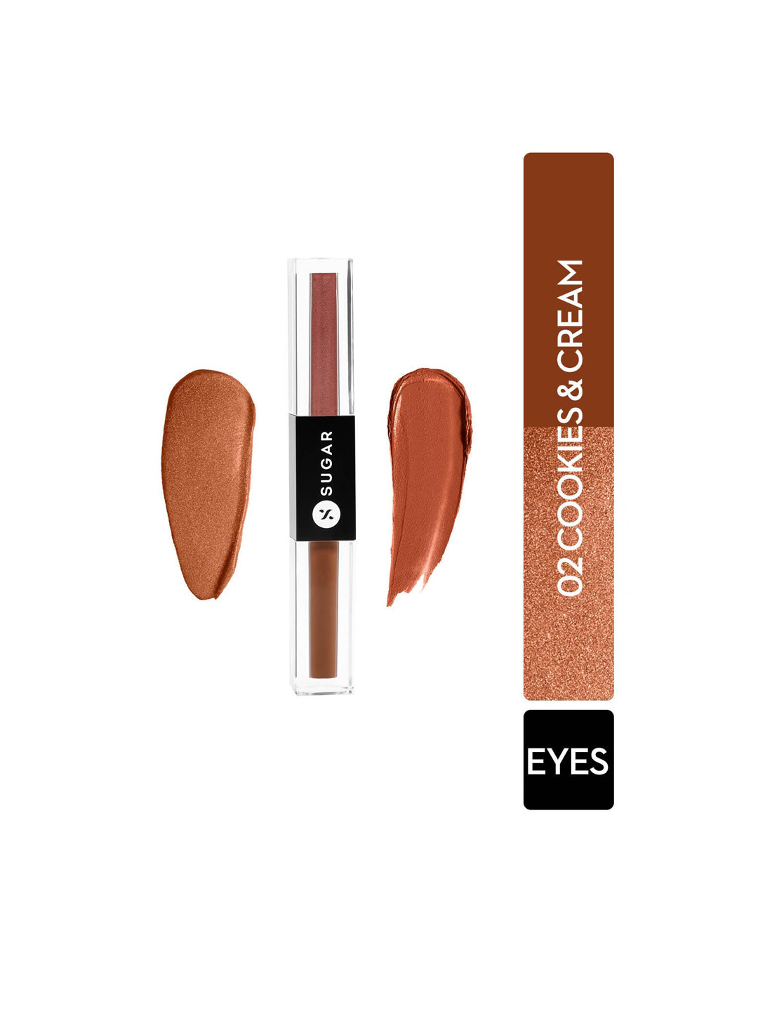 

SUGAR Two Good To Be True Dual Eyeshadow 1.5 ml Each Side - Cookies & Cream 02, Multi