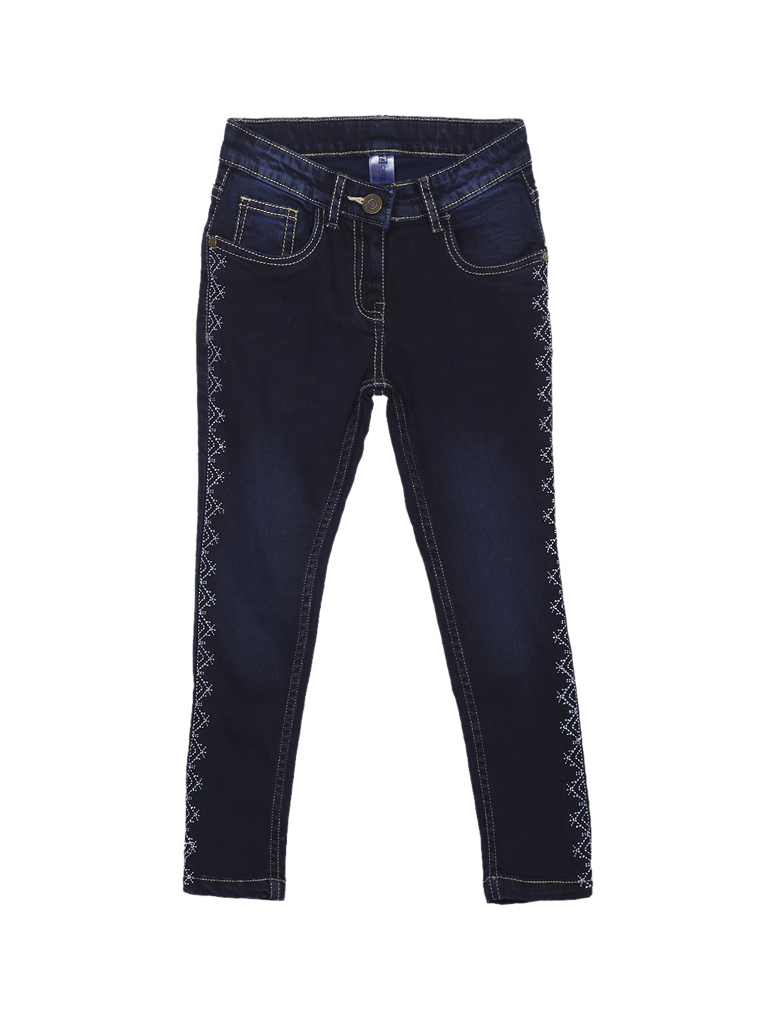 

Cherokee Girls Blue Embroidered Jeans