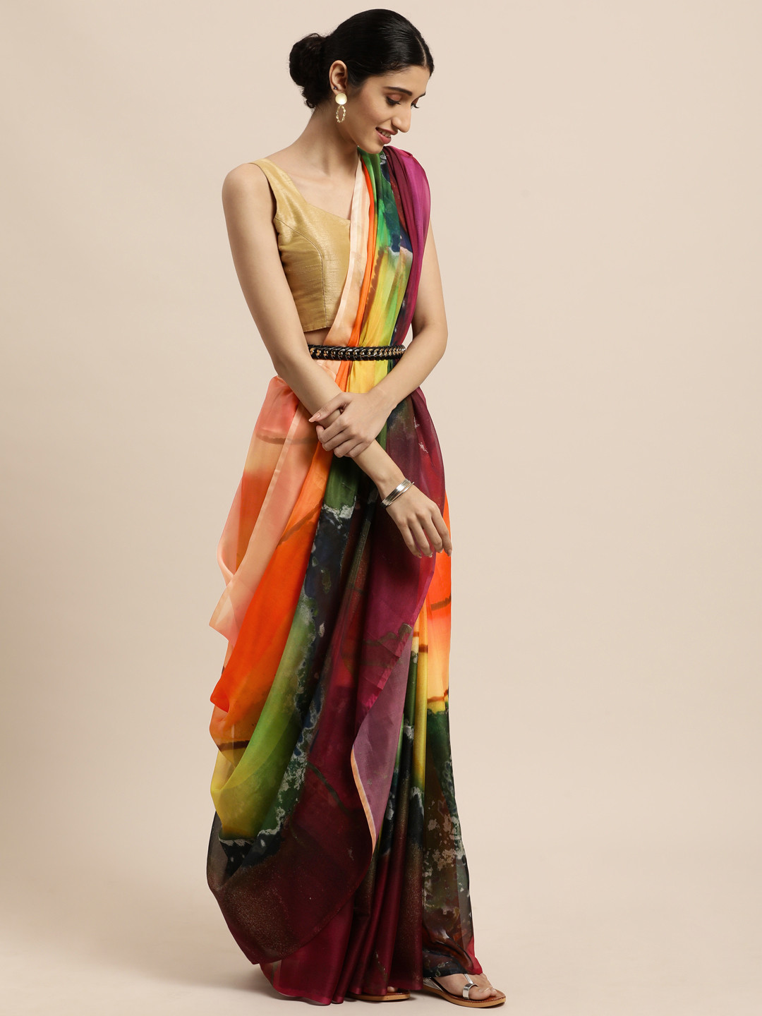 

VASTRANAND Multicoloured Pure Silk Saree, Multi