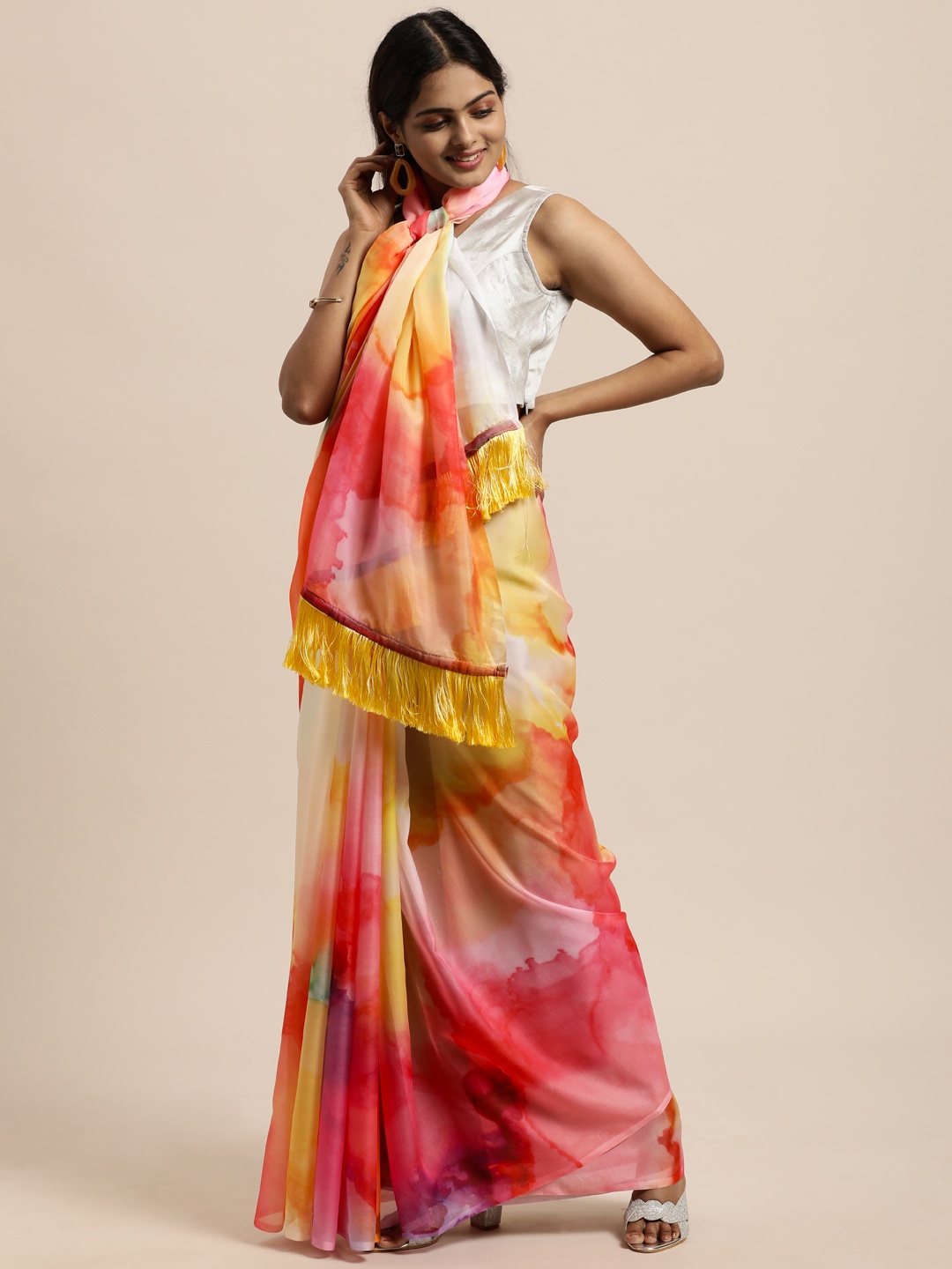 

VASTRANAND Multicoloured Pure Silk Saree, Multi