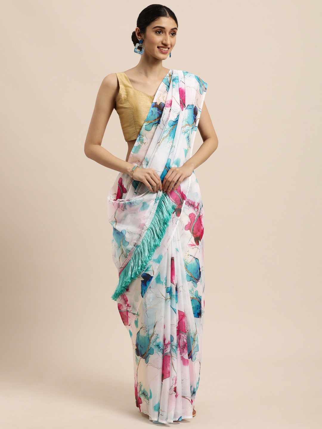 

VASTRANAND Multicoloured Pure Silk Saree, Multi