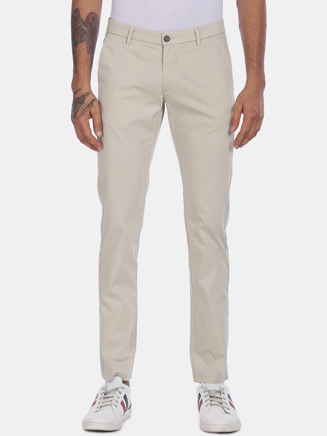 

Arrow Sport Men Beige Trousers