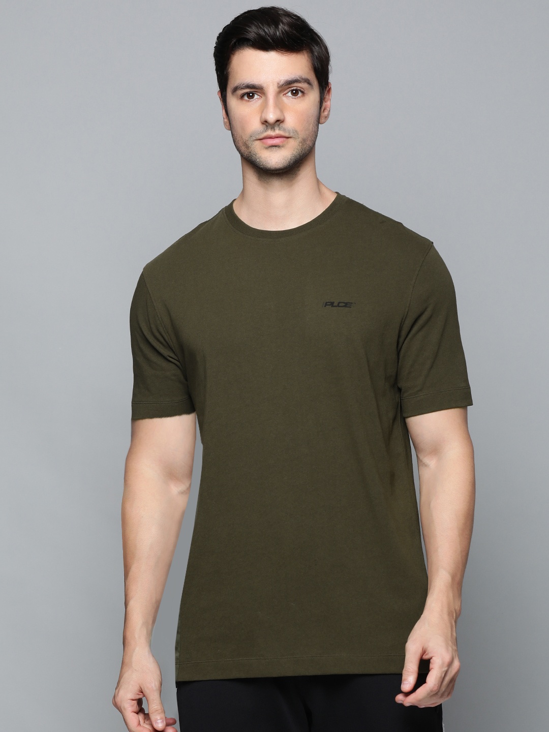 

883 Police Men Olive Green Morton Cotton T-shirt