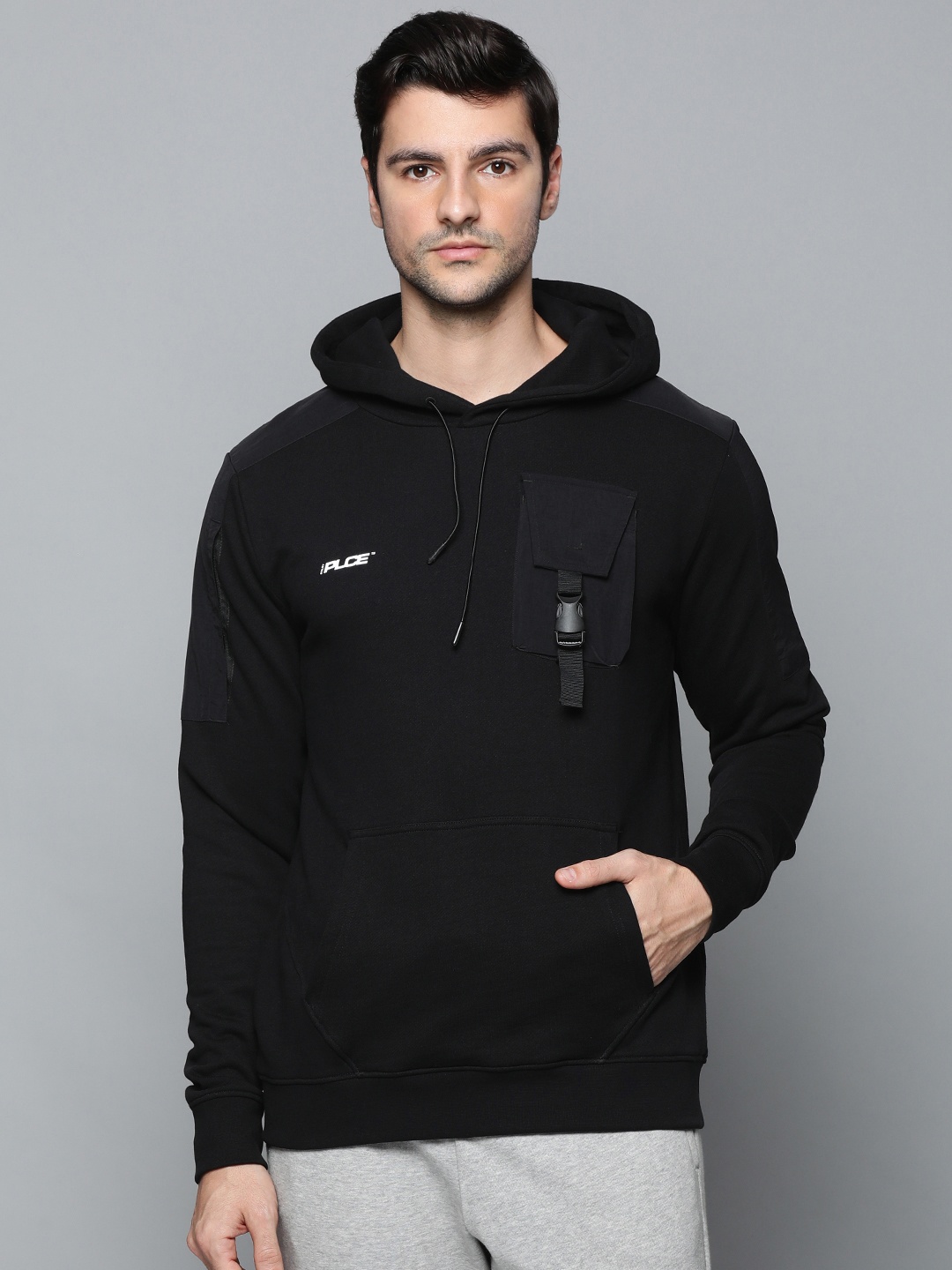 

883 Police Men Black Corman Hooded Sweatshirt