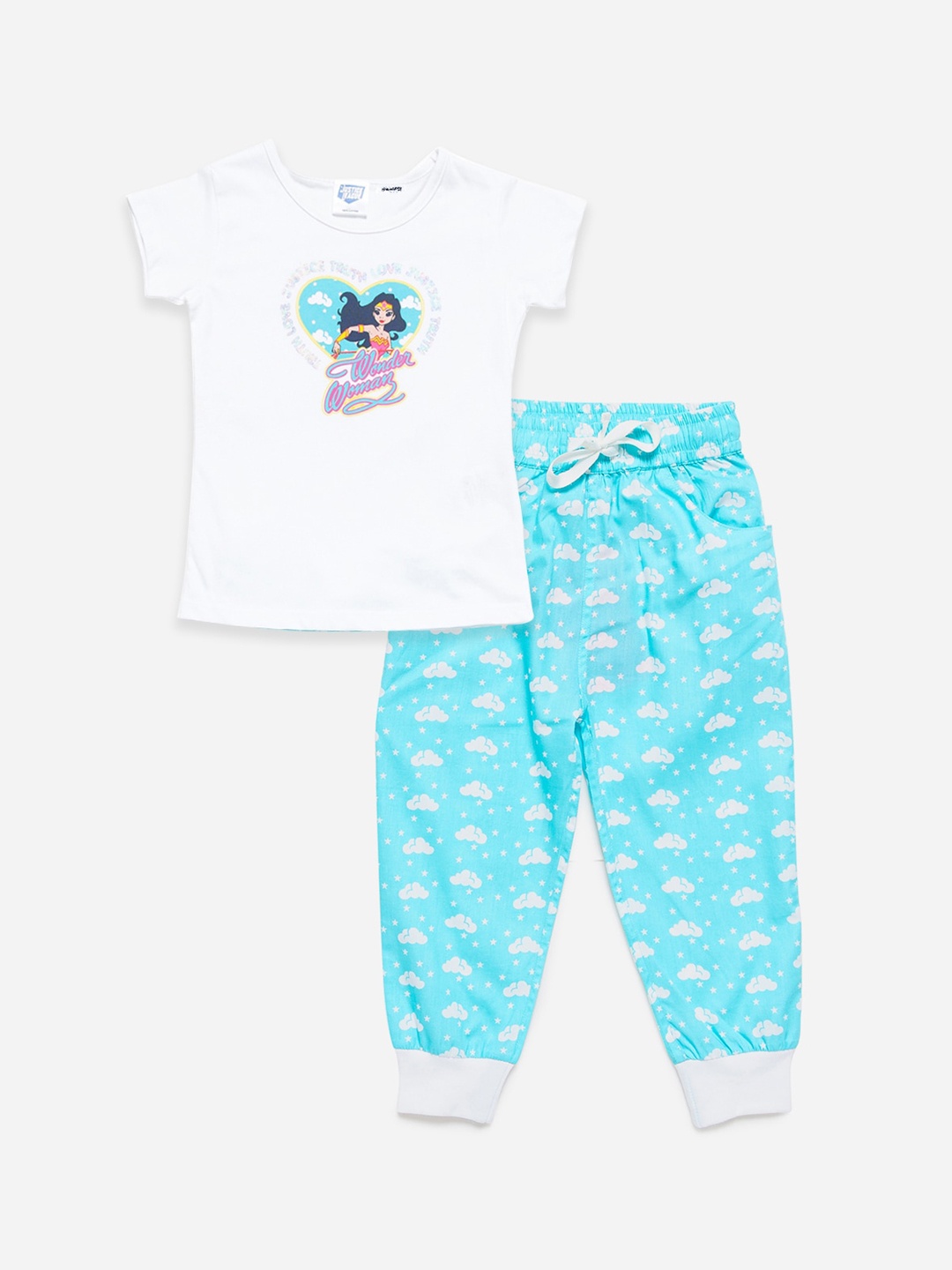 

SMUGGLERZ INC. Girls White Cartoon Characters