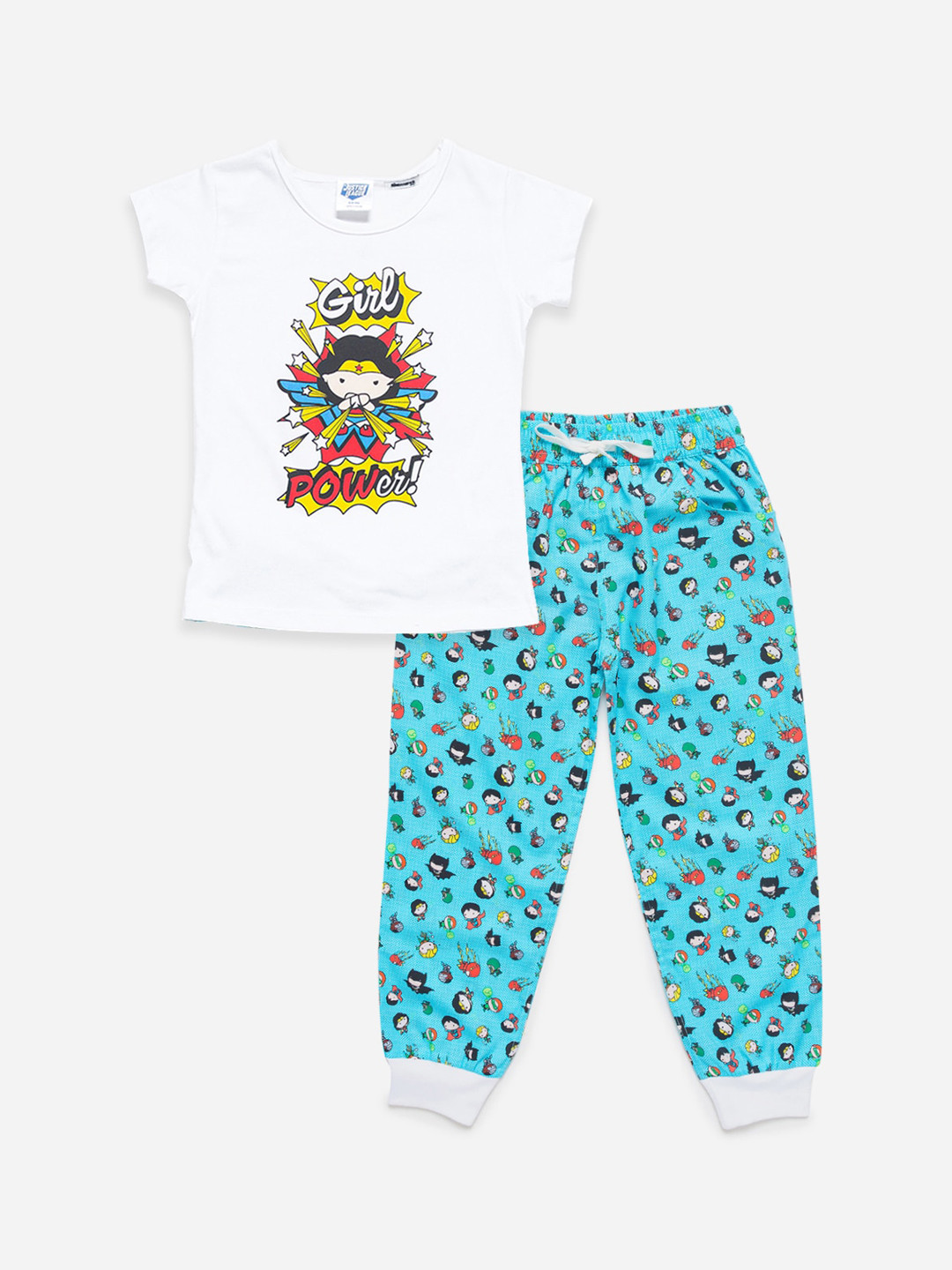 

SMUGGLERZ INC. Girls White Cartoon Characters