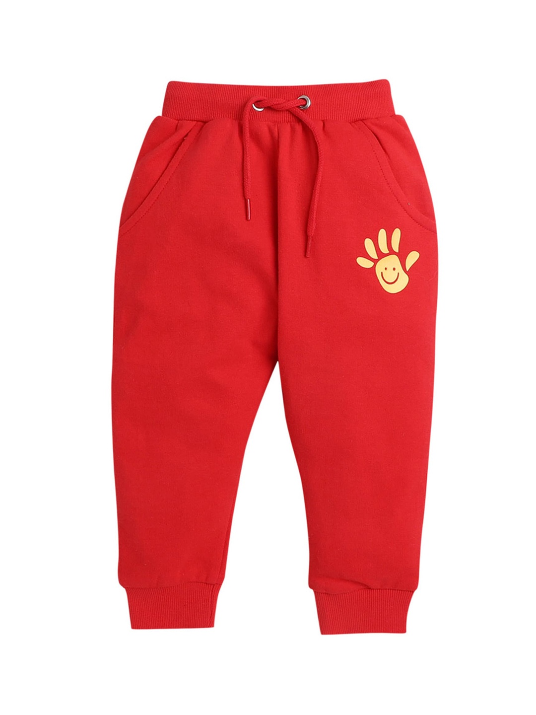 

BUMZEE Boys Red & Yellow Solid Joggers