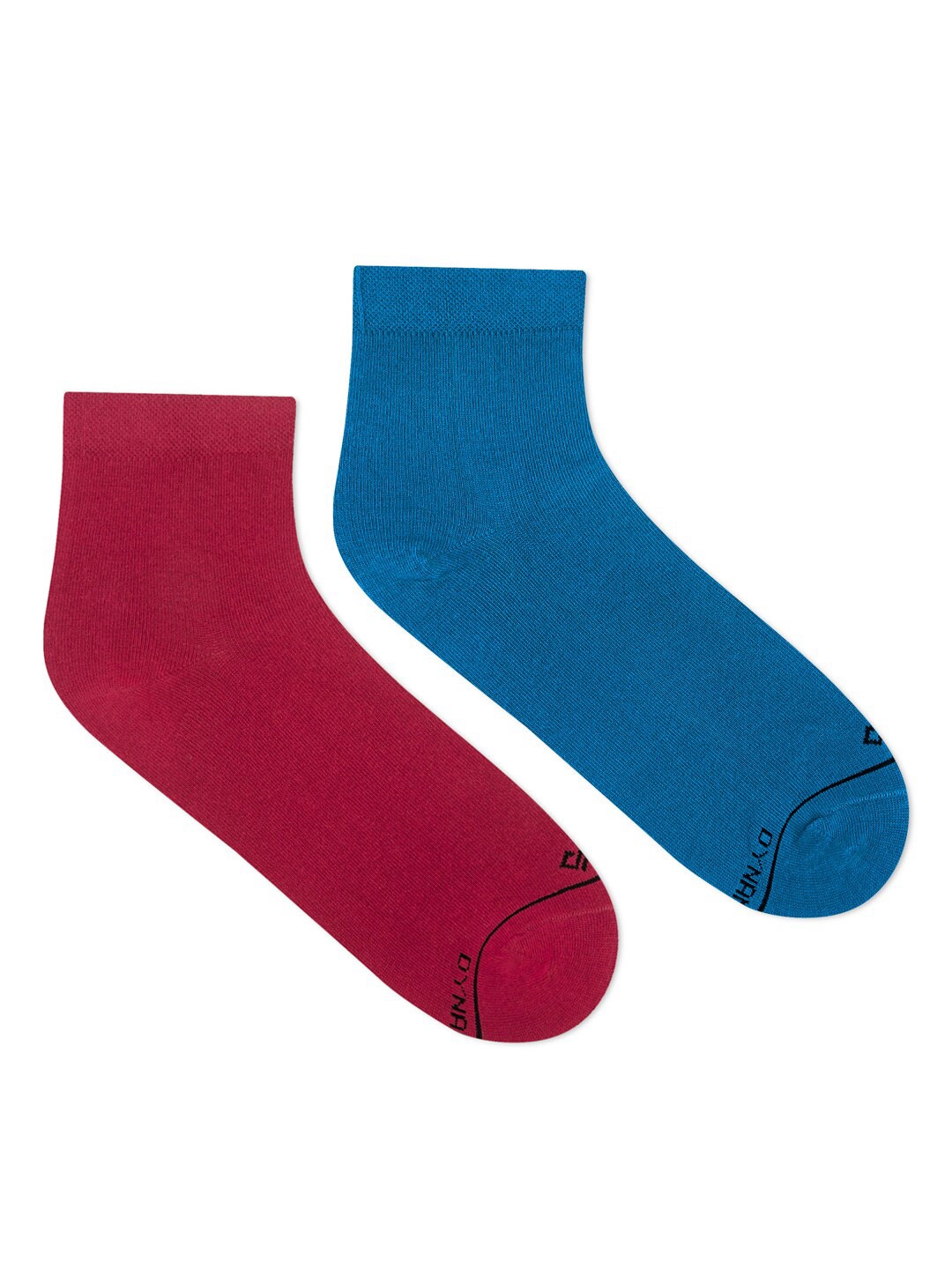 

Dynamocks Men Pack of 2 Maroon & Teal Blue Ankle Length Socks