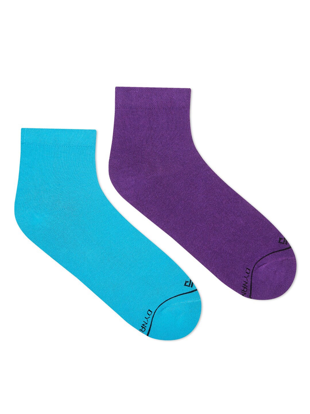 

Dynamocks Men Pack Of 2 Solid Combed Cotton Above Ankle-Length Socks, Purple