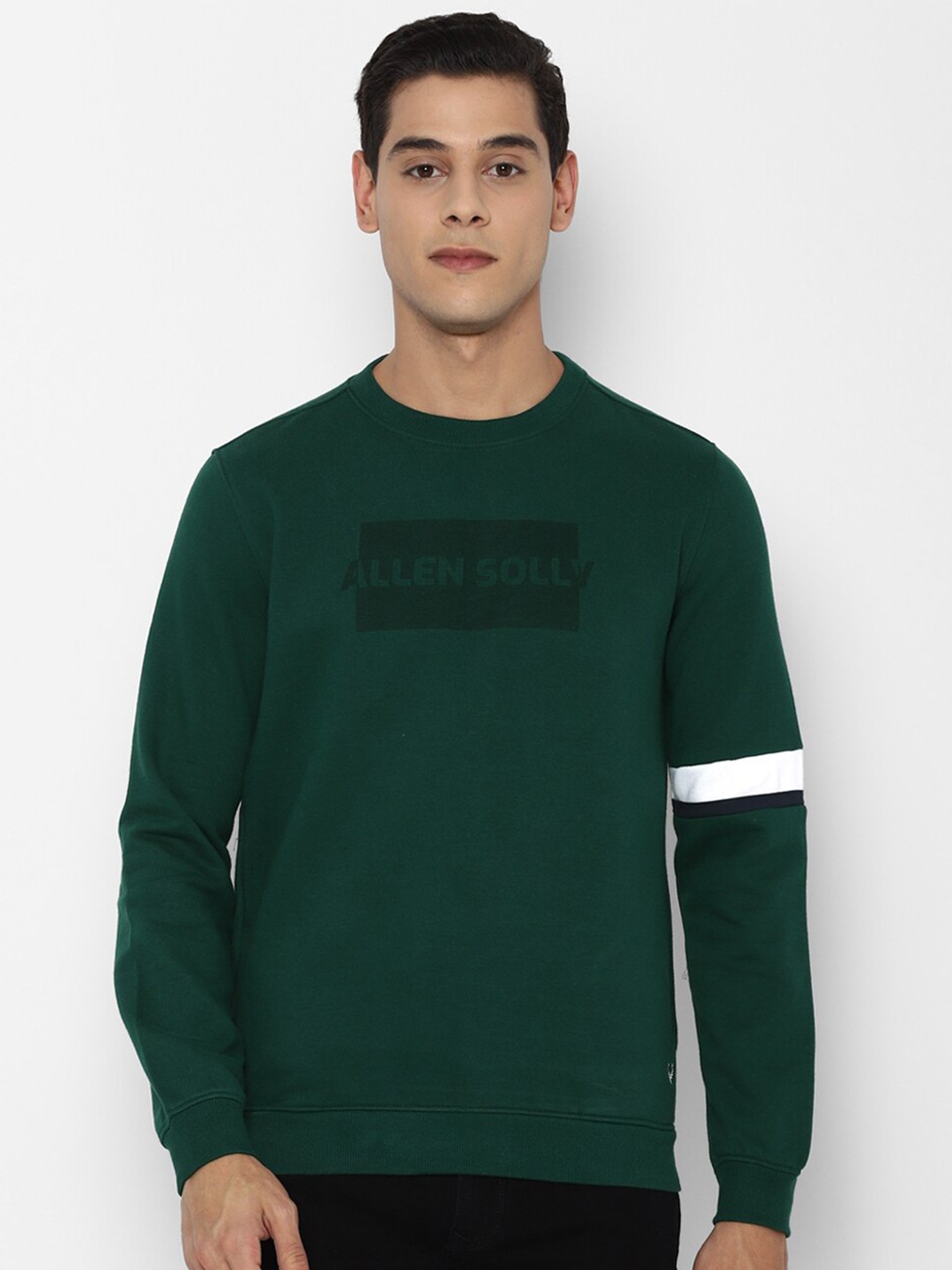 

Allen Solly Men Green Printed Sweatshirt