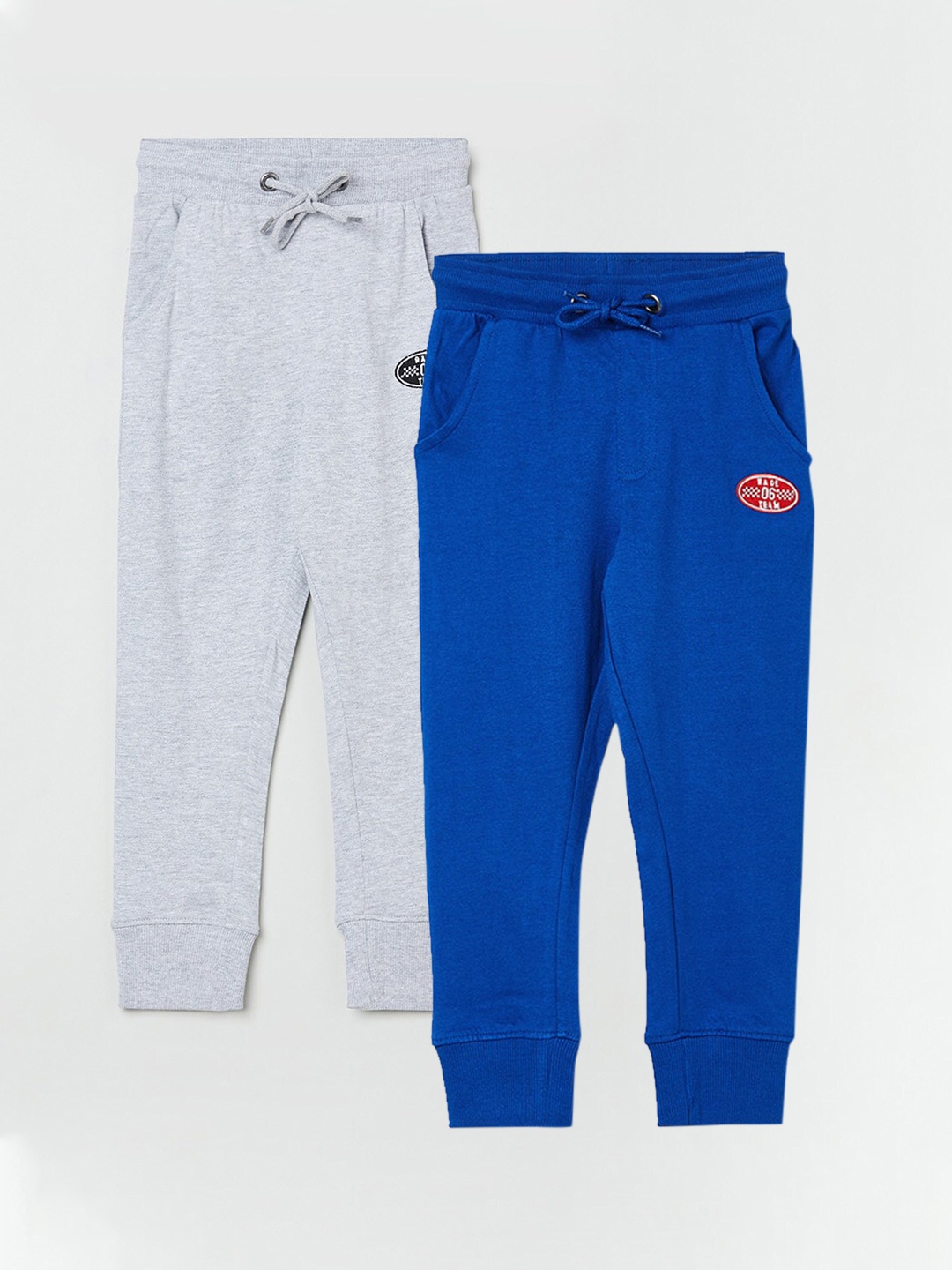 

max Boys Pack Of 2 Pure Cotton Joggers, Blue