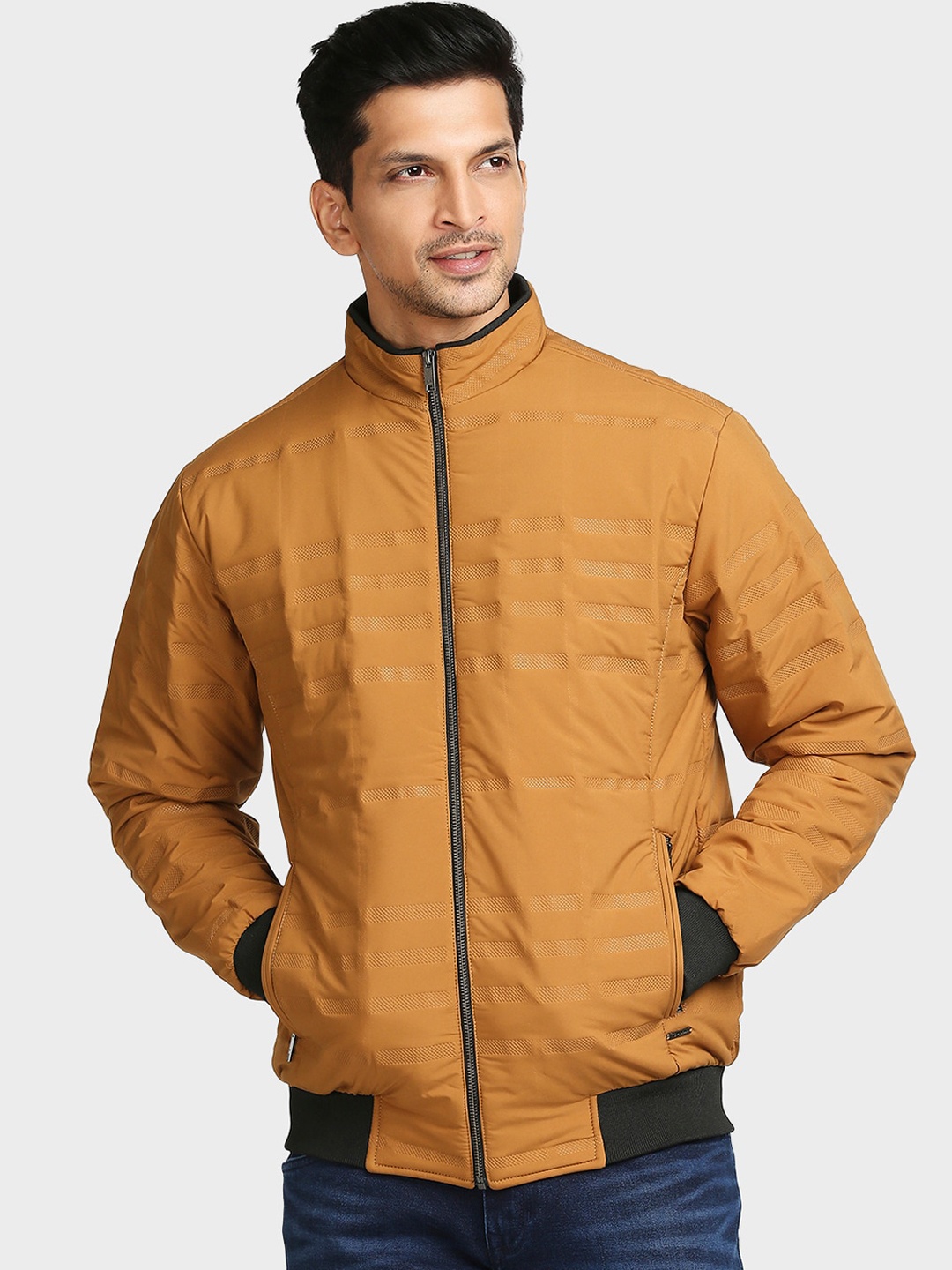 

ColorPlus Men Mustard Yellow Sporty Jacket