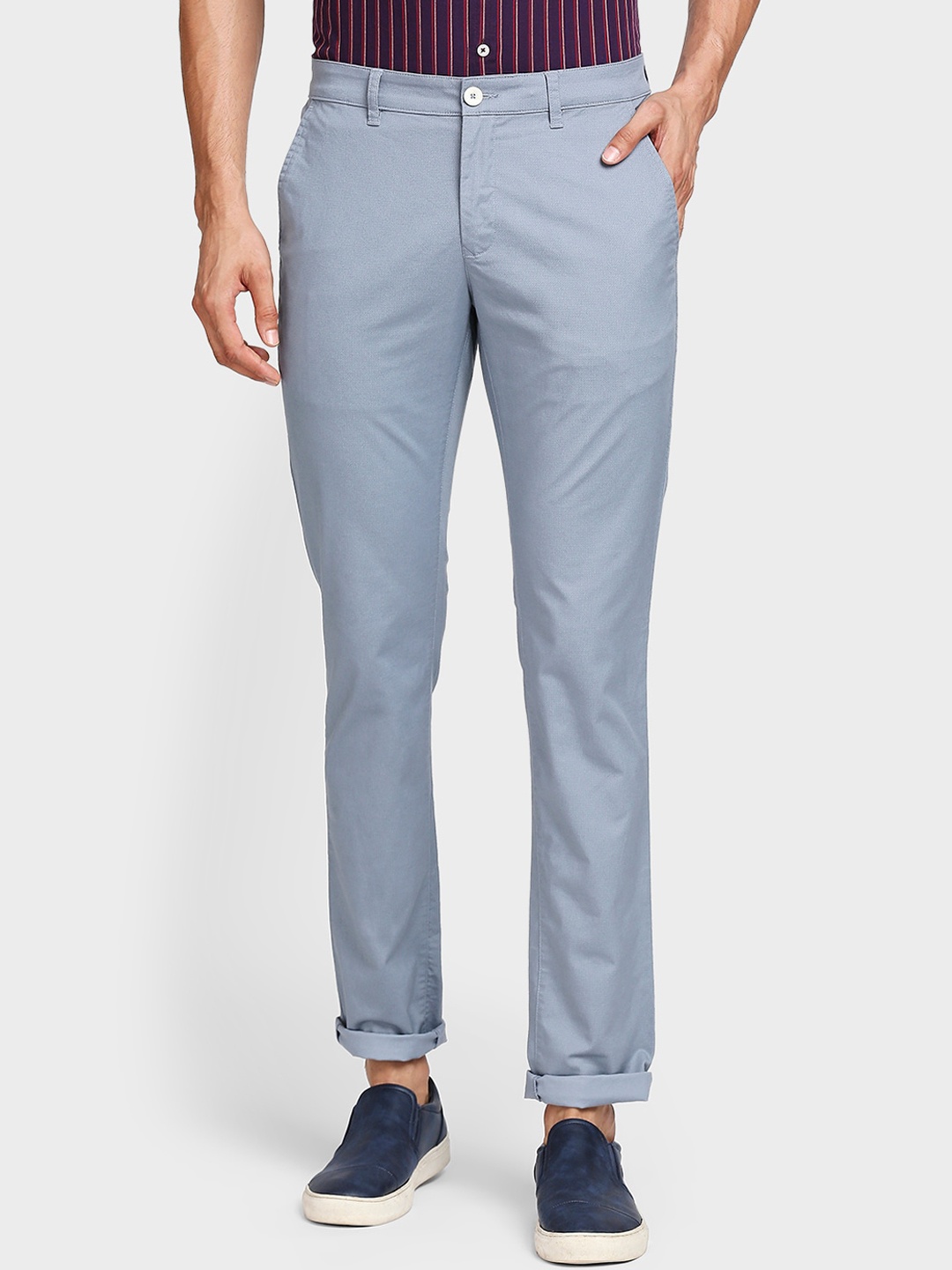 

ColorPlus Men Blue Chinos Trousers