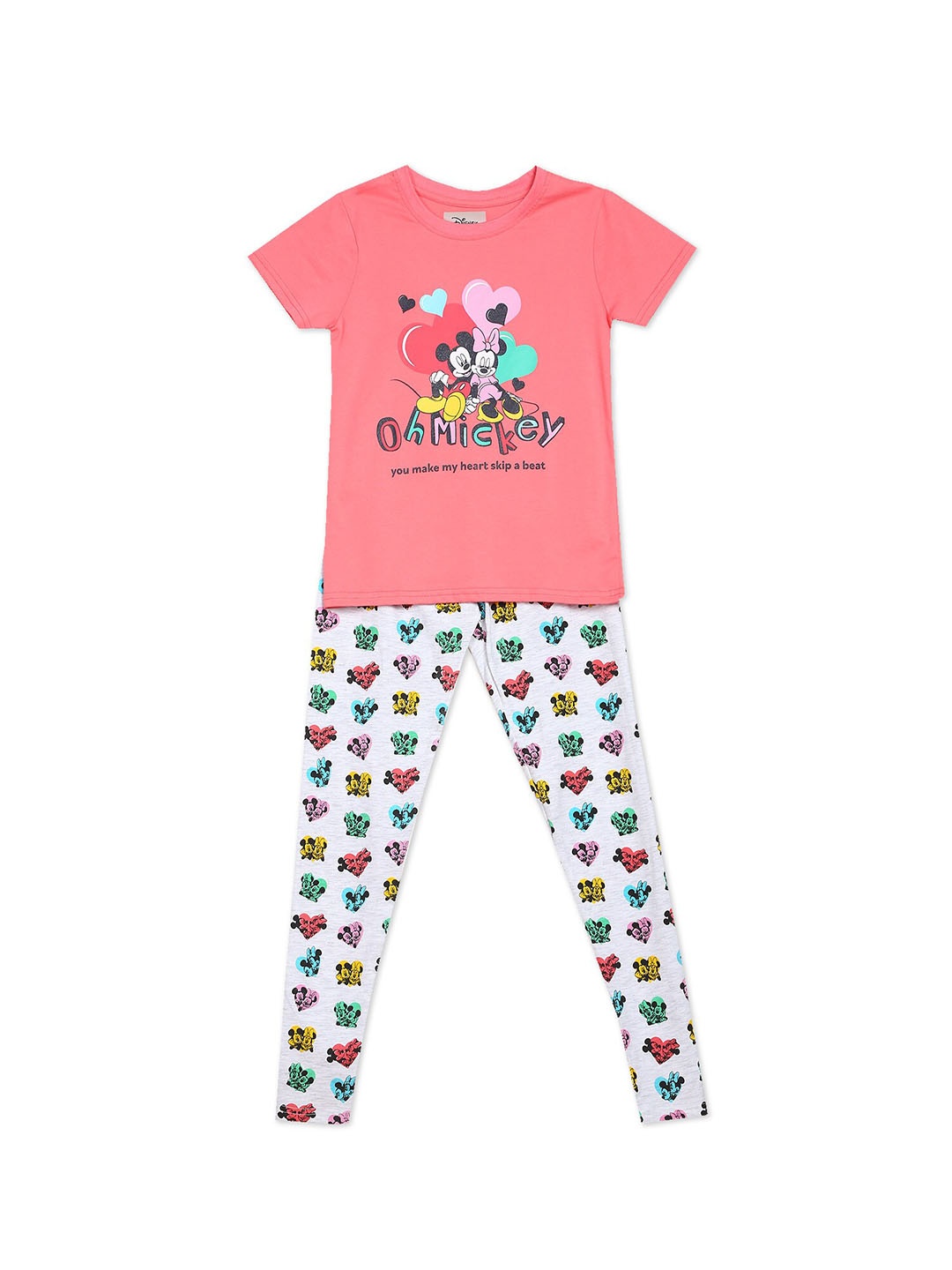 

Colt Girls Pink & White Printed T-shirt with Leggings