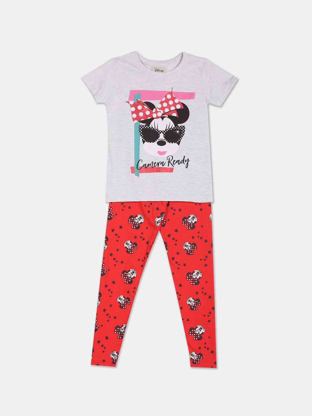 

Colt Girls Grey & Red Printed Top with Leggings