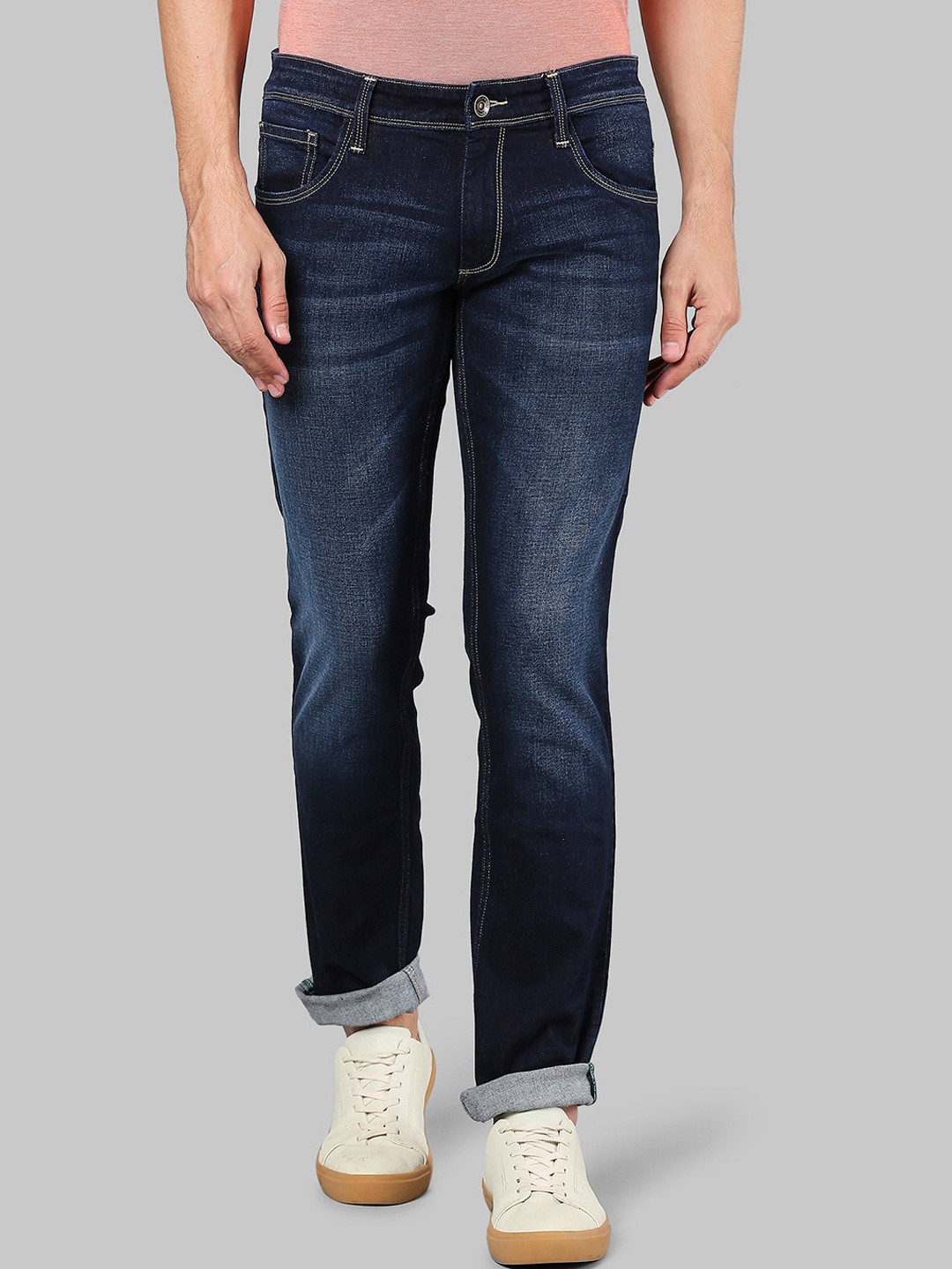 

Park Avenue Men Blue Heavy Fade Jeans