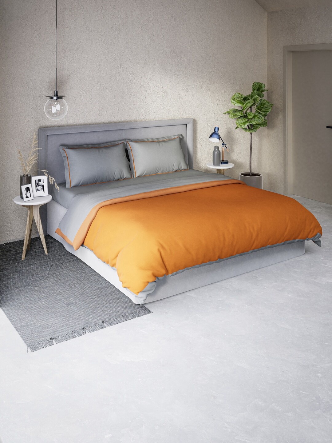 

DDecor Gold Coloured Solid Regular Double Queen Bedding Set