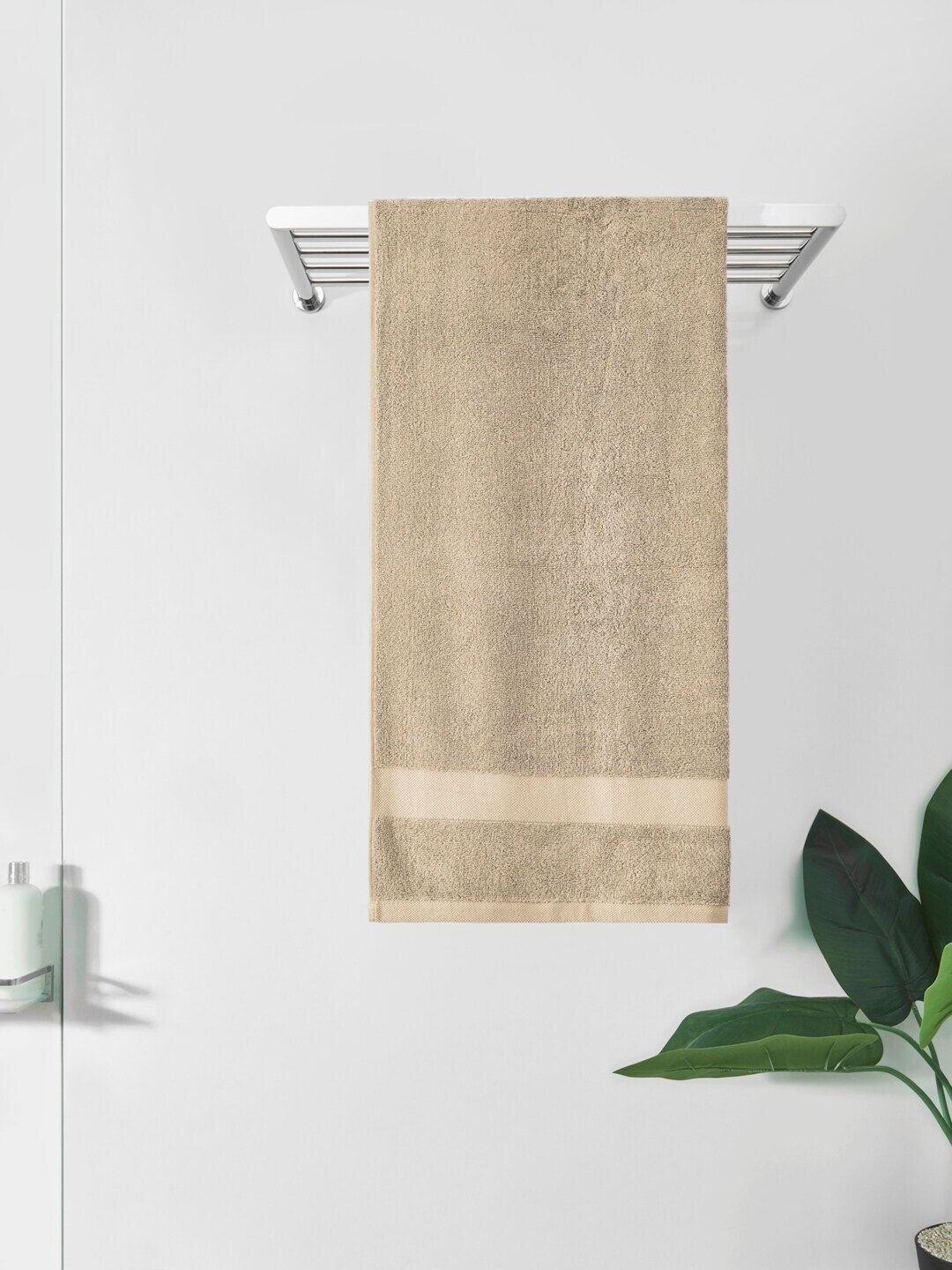 

DDecor Beige Cotton 500 GSM Single Bath Towel