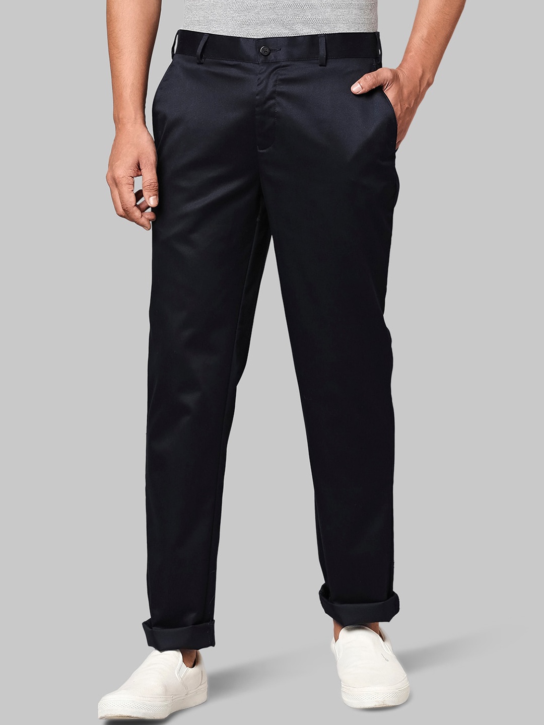 

Park Avenue Men Blue Slim Fit Trousers