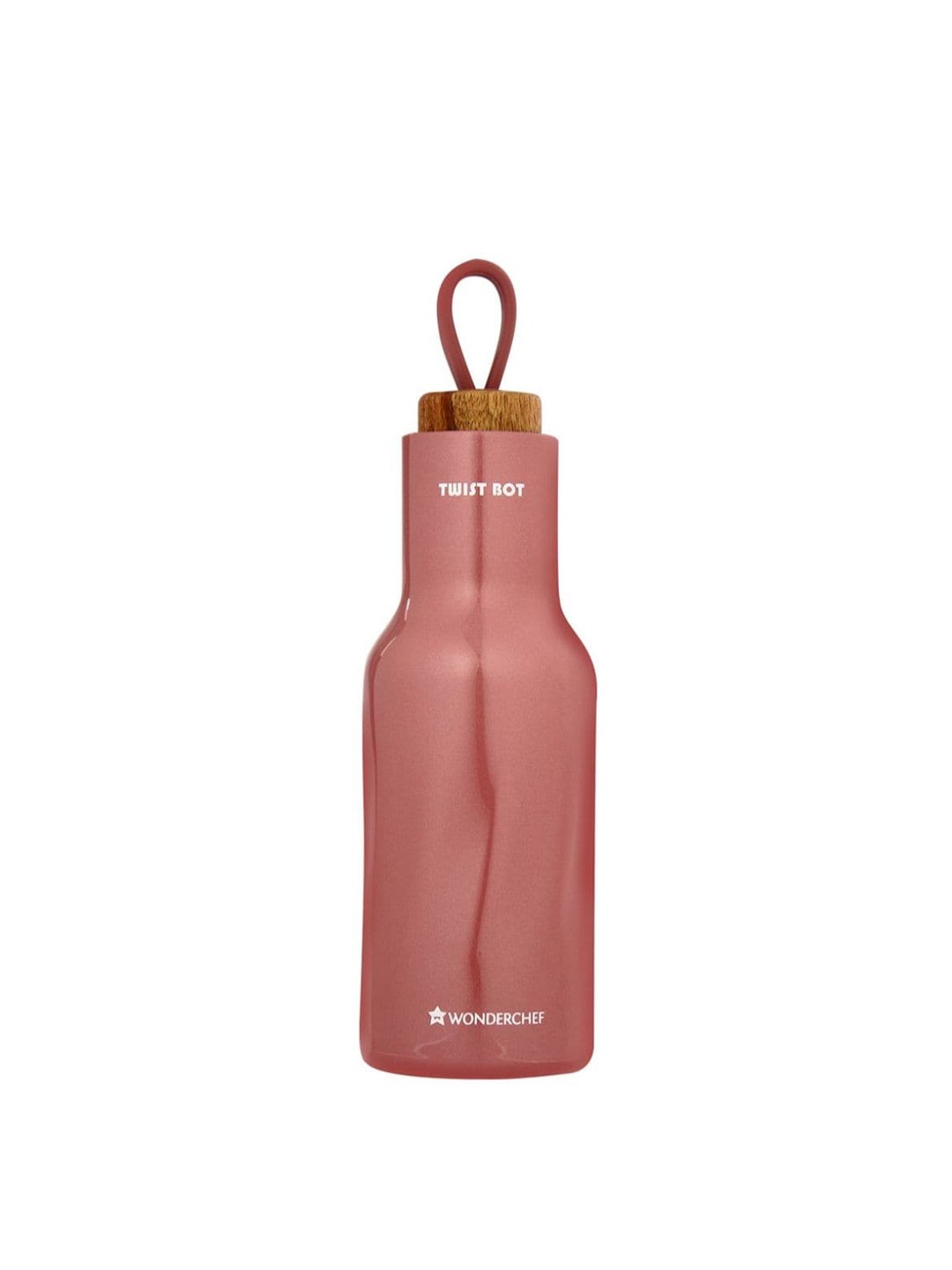 

Wonderchef Pink Solid Stainless Steel Single Wall Water Bottle 530 Ml