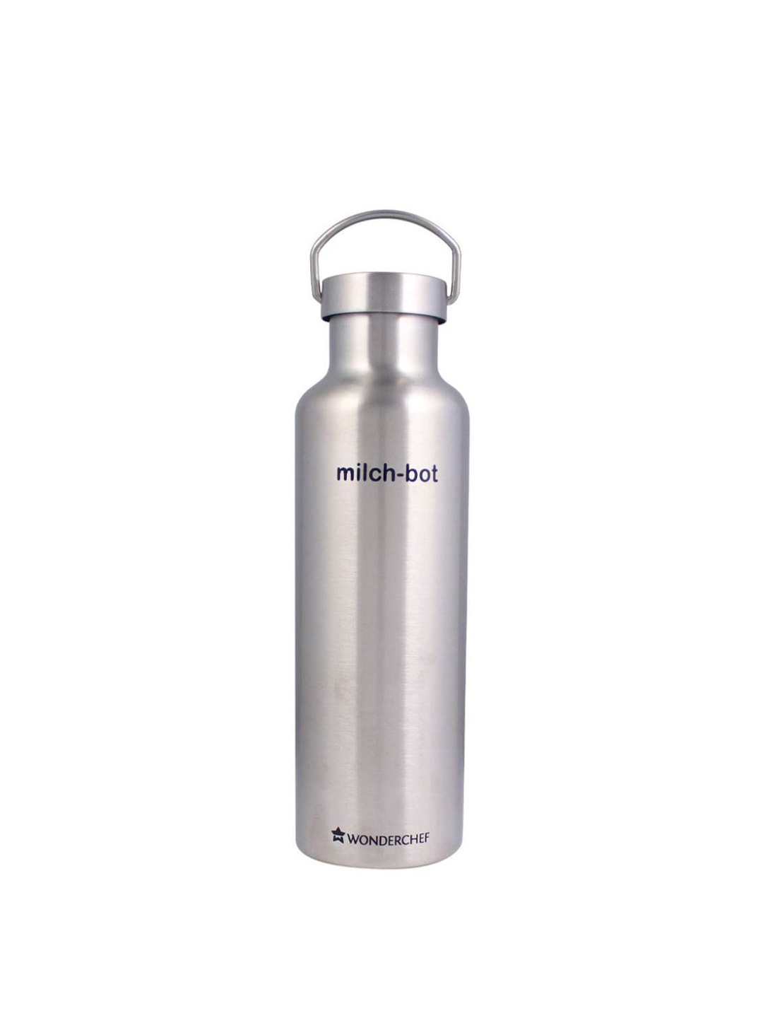 

Wonderchef Silver-Toned Solid Stainless Steel Flask 750 ML