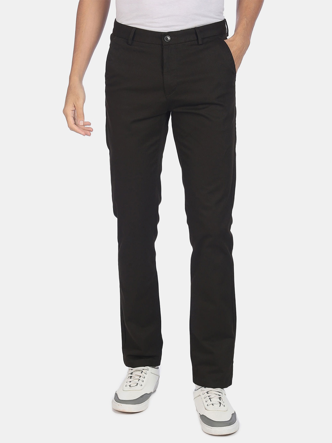 

Arrow Sport Men Green Slim Fit Trousers