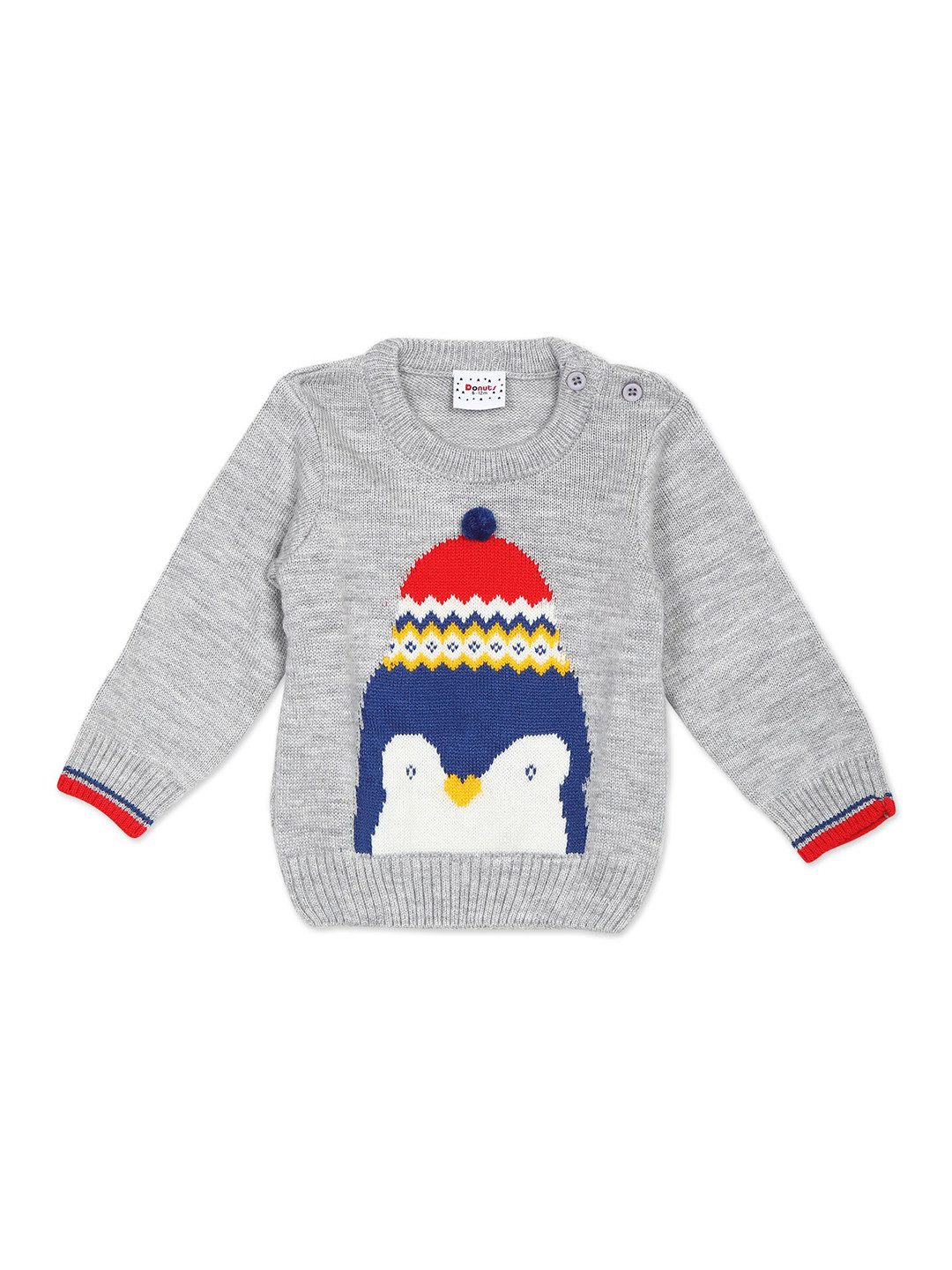 

Donuts Boys Grey & Red Pullover