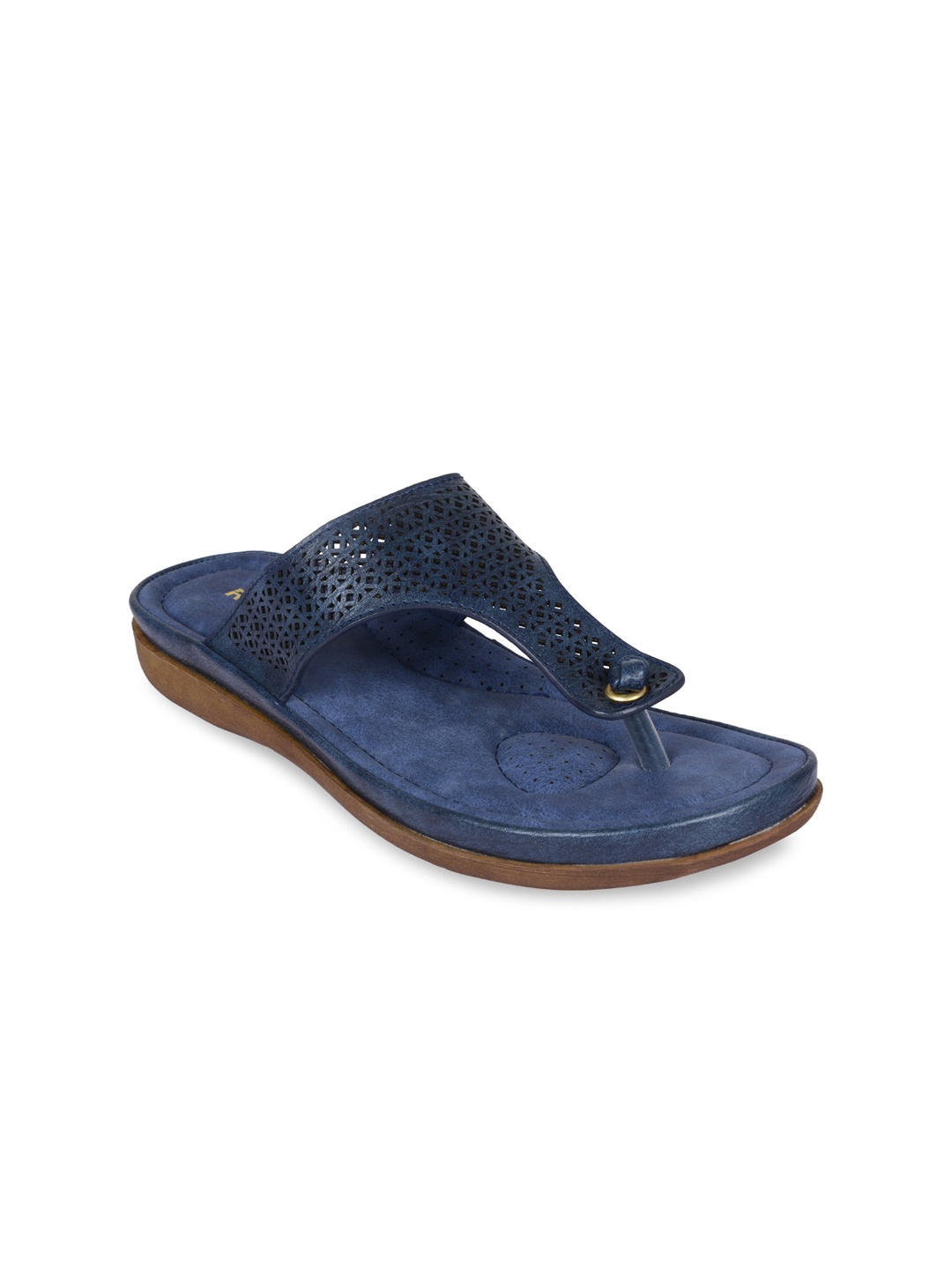 

Rocia Women Navy Blue T-Strap Flats