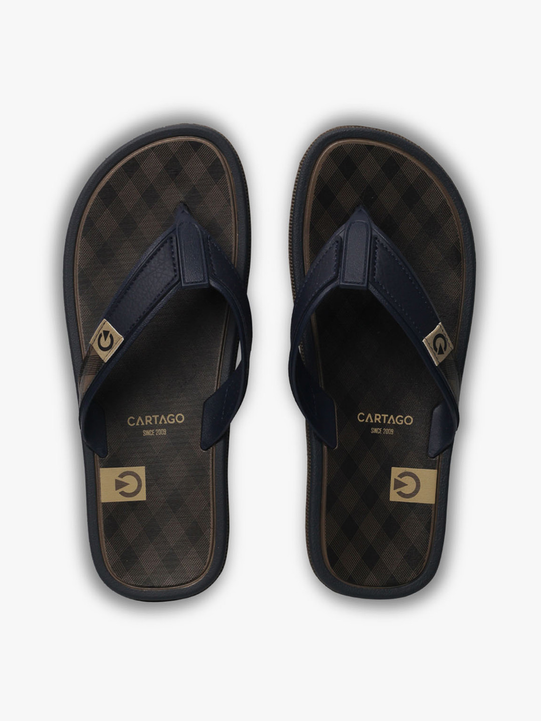 

CARTAGO Men Brown & Tan Thong Flip-Flops