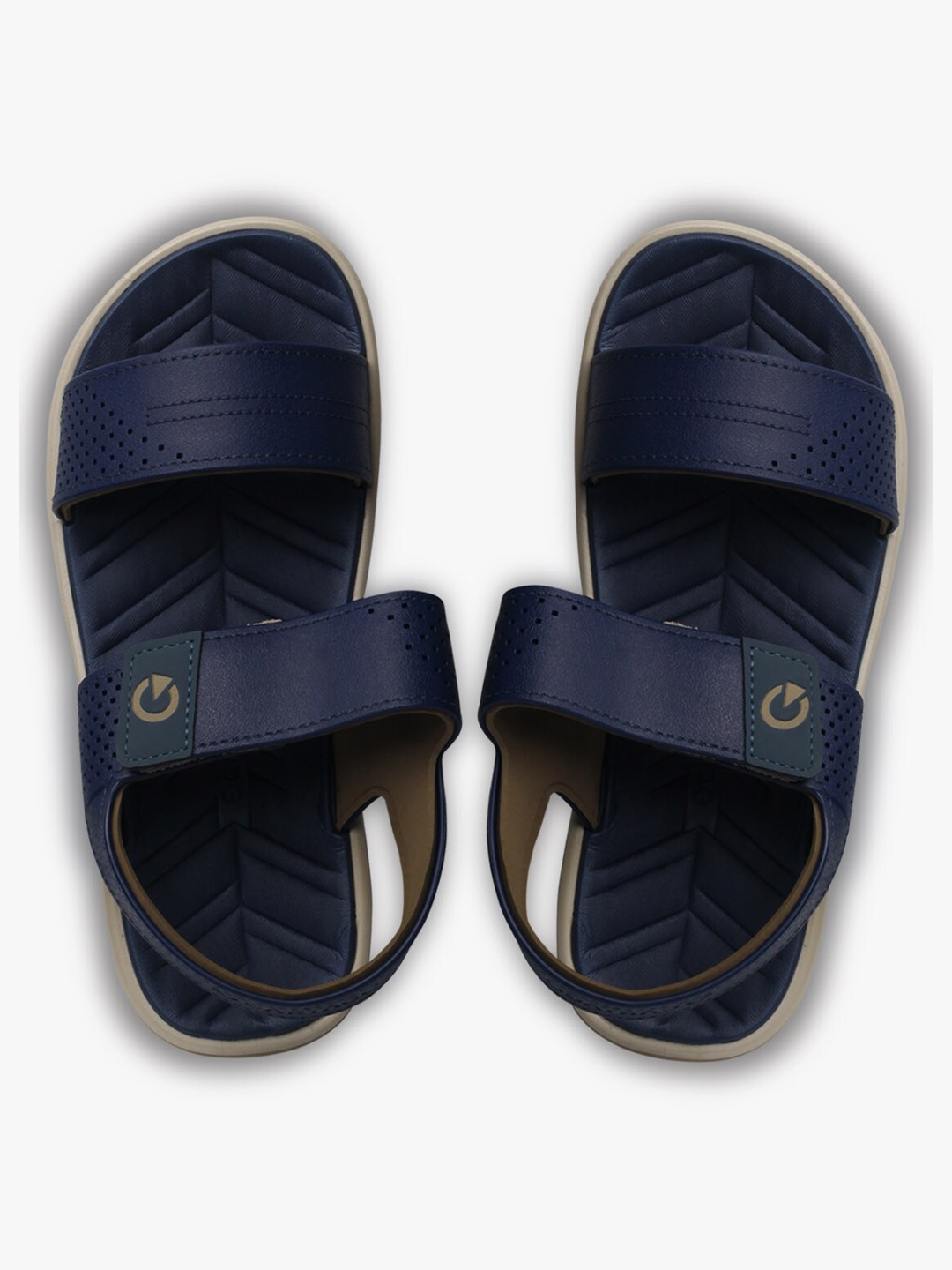 

CARTAGO Men Blue & Beige Comfort Sandals