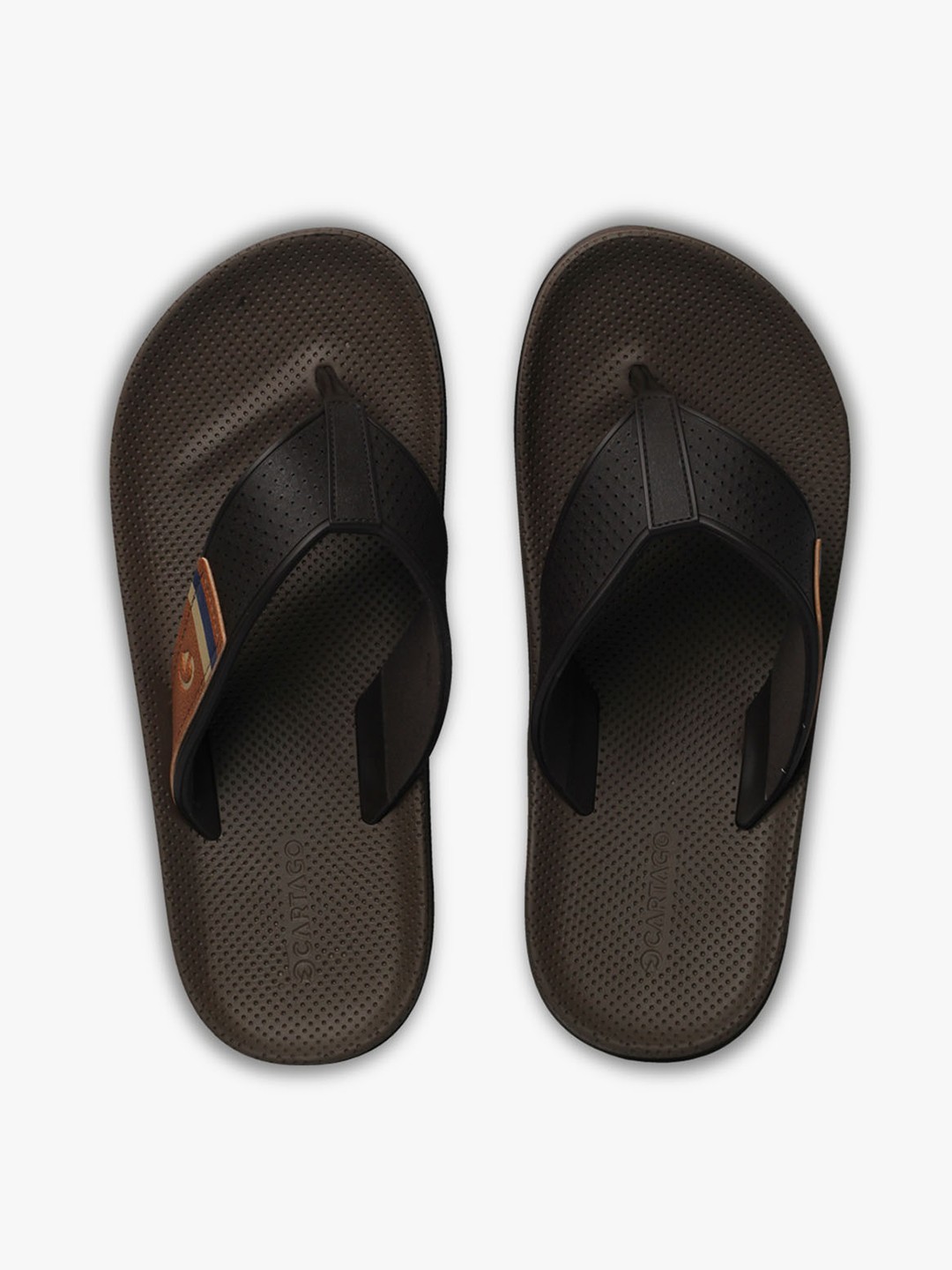 

CARTAGO Men Brown Thong Flip-Flops