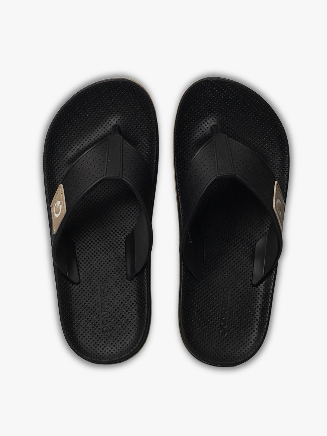 

CARTAGO Men Black Thong Flip-Flops