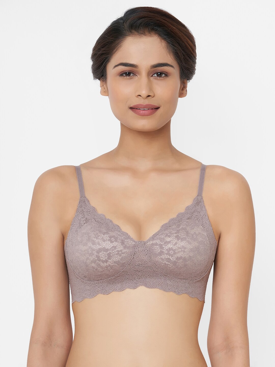 

Wacoal Taupe Floral Lightly Padded Everyday Bra CGG293