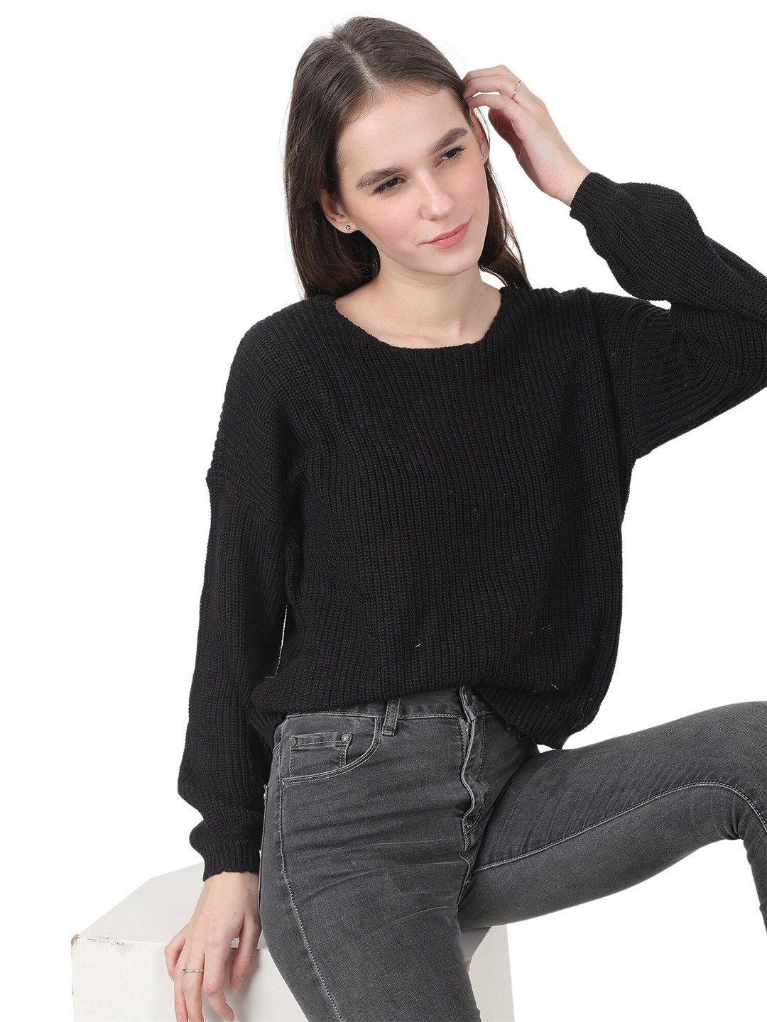 

NoBarr Women Black Pullover