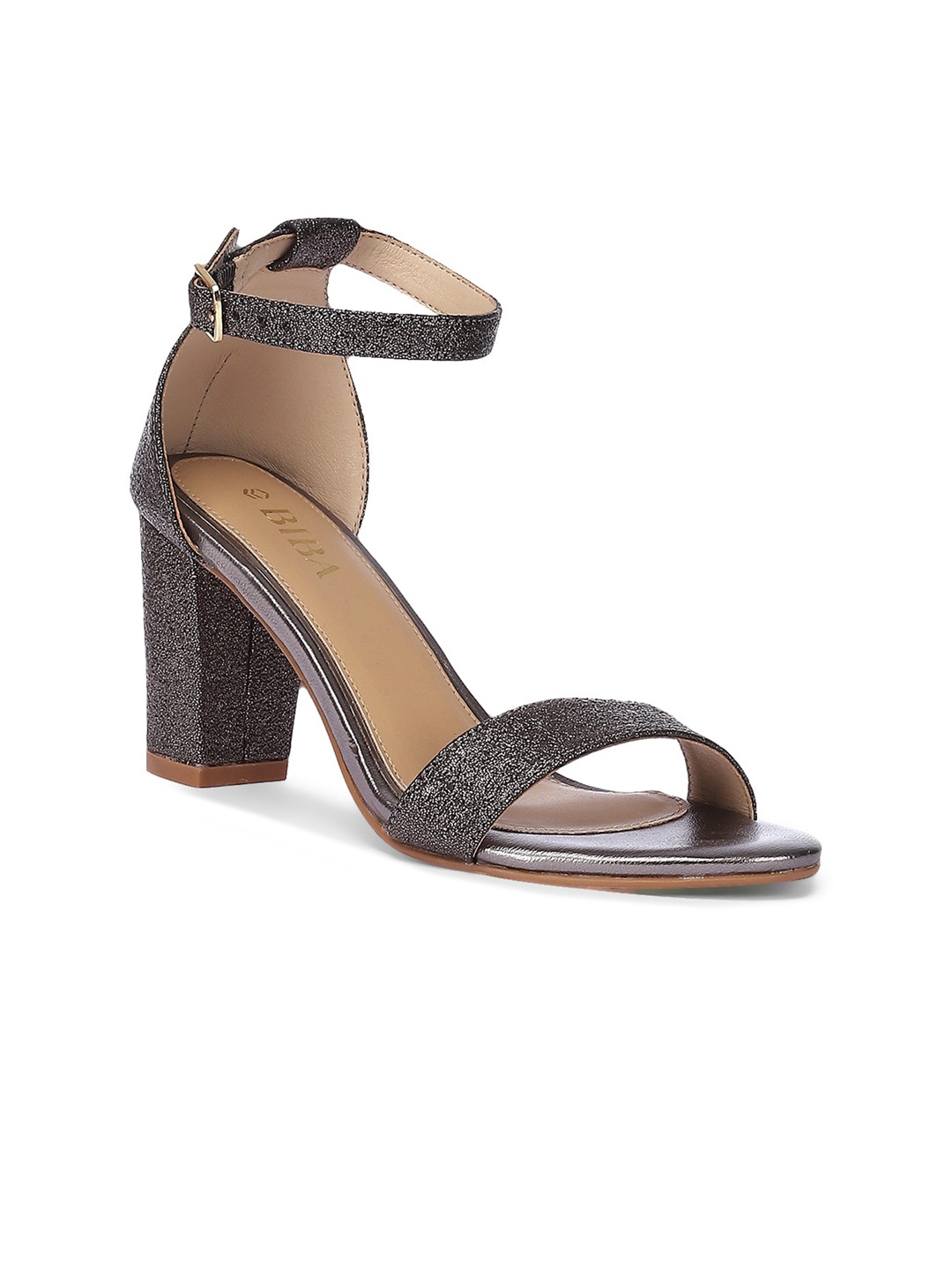 

Biba Copper-Toned Block Sandals