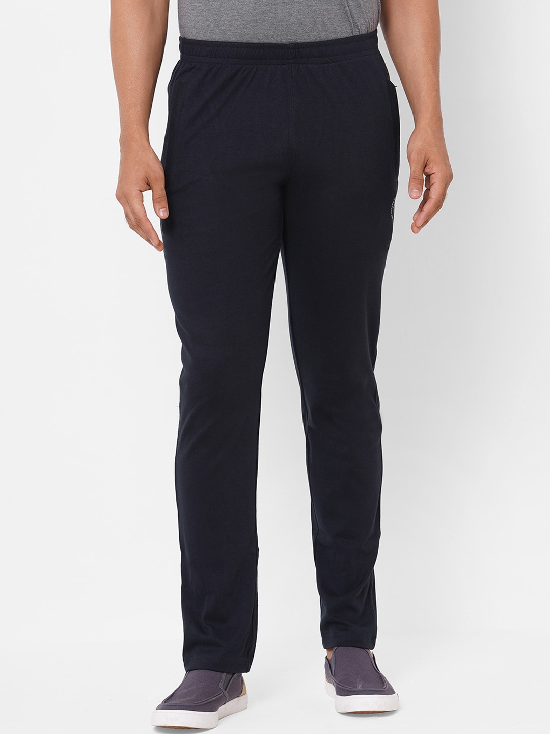 

Sweet Dreams Men Cotton Solid Track Pants, Navy blue