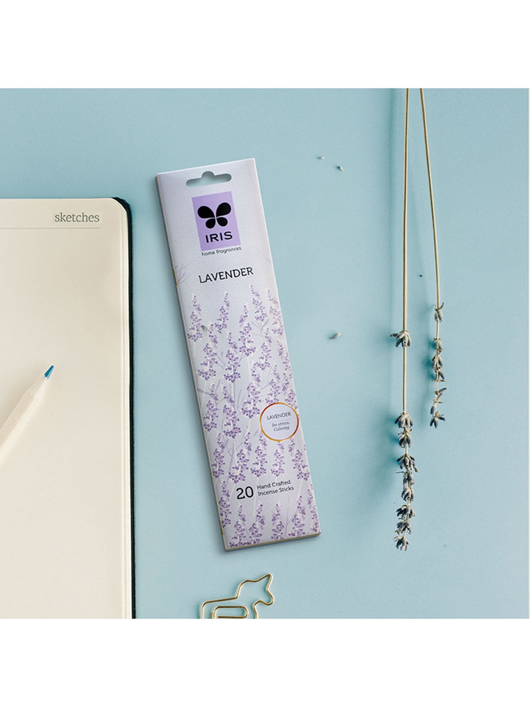 

Iris Lavender Handcrafted Incense Sticks, Purple