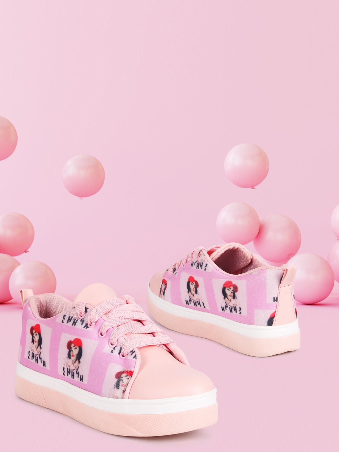 

Longwalk Women Pink Printed Sneakers