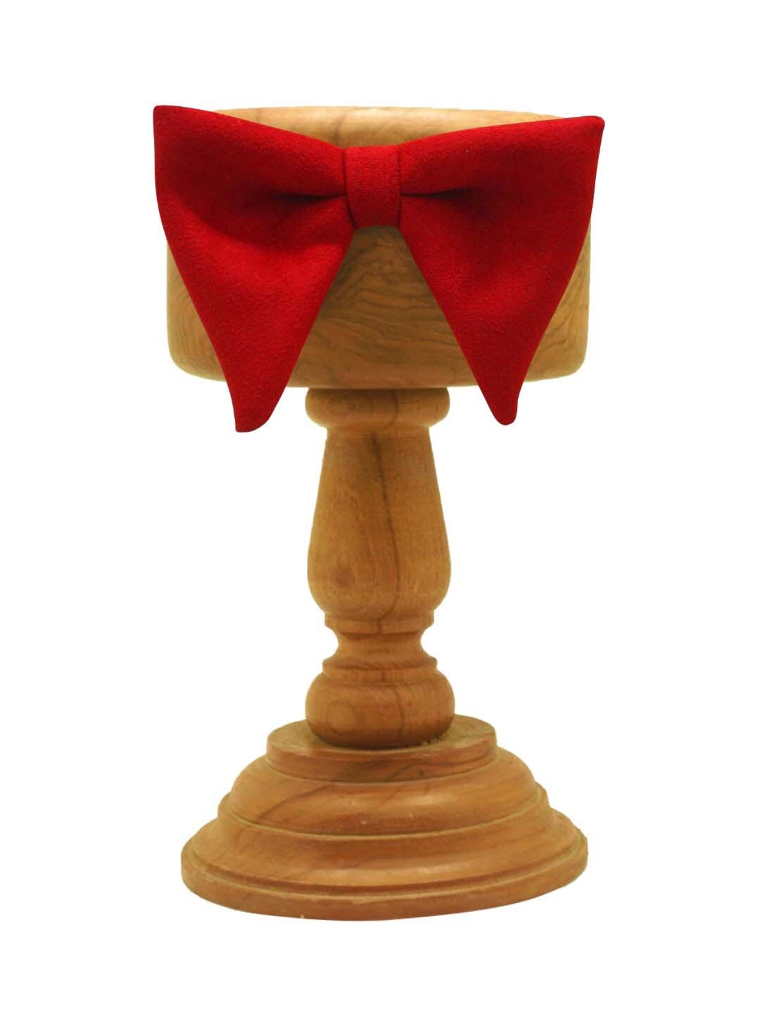 

MUTAQINOTI Men Red & Black Bow Tie