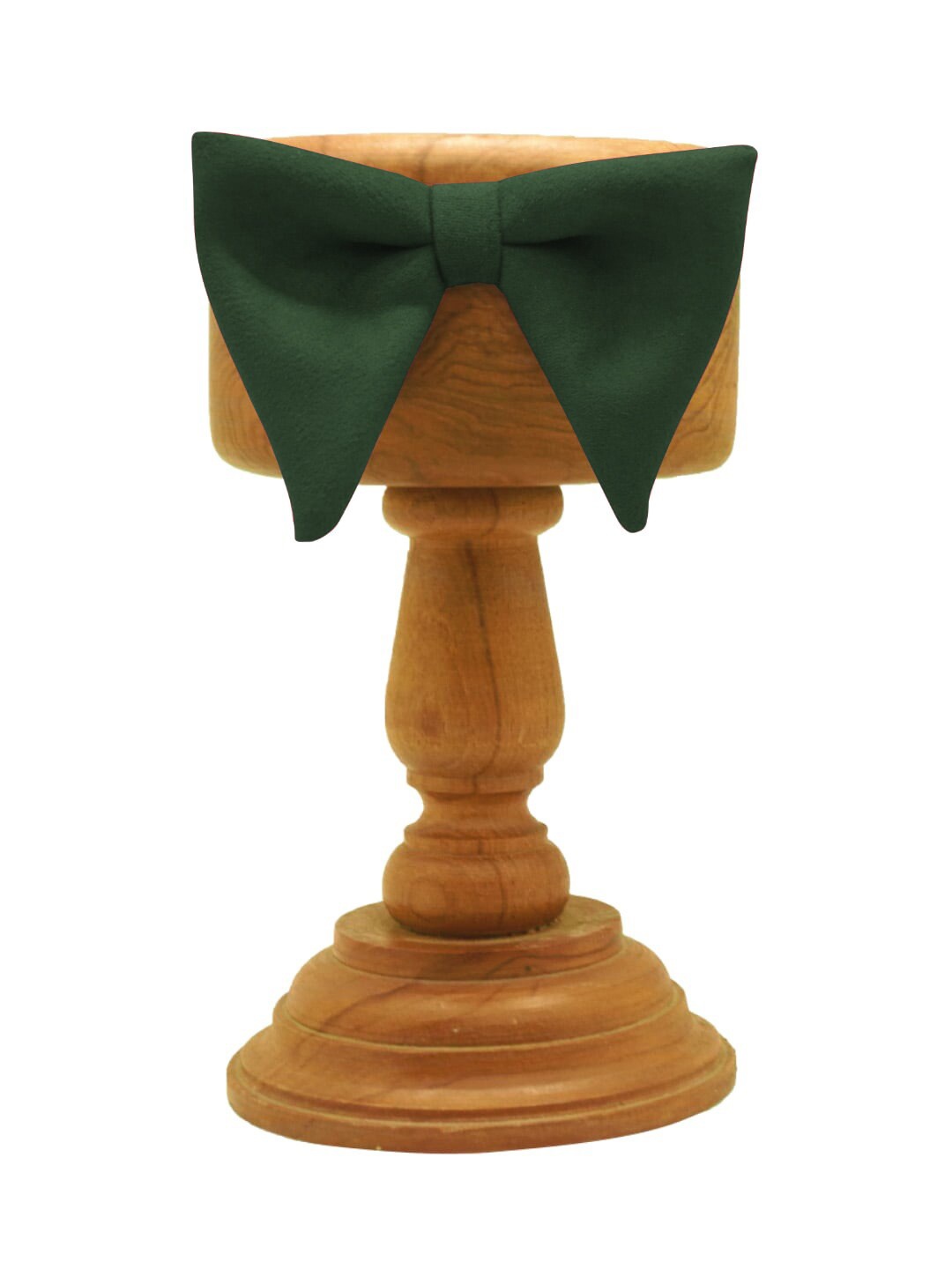 

MUTAQINOTI Men Green Velvet Bow Tie