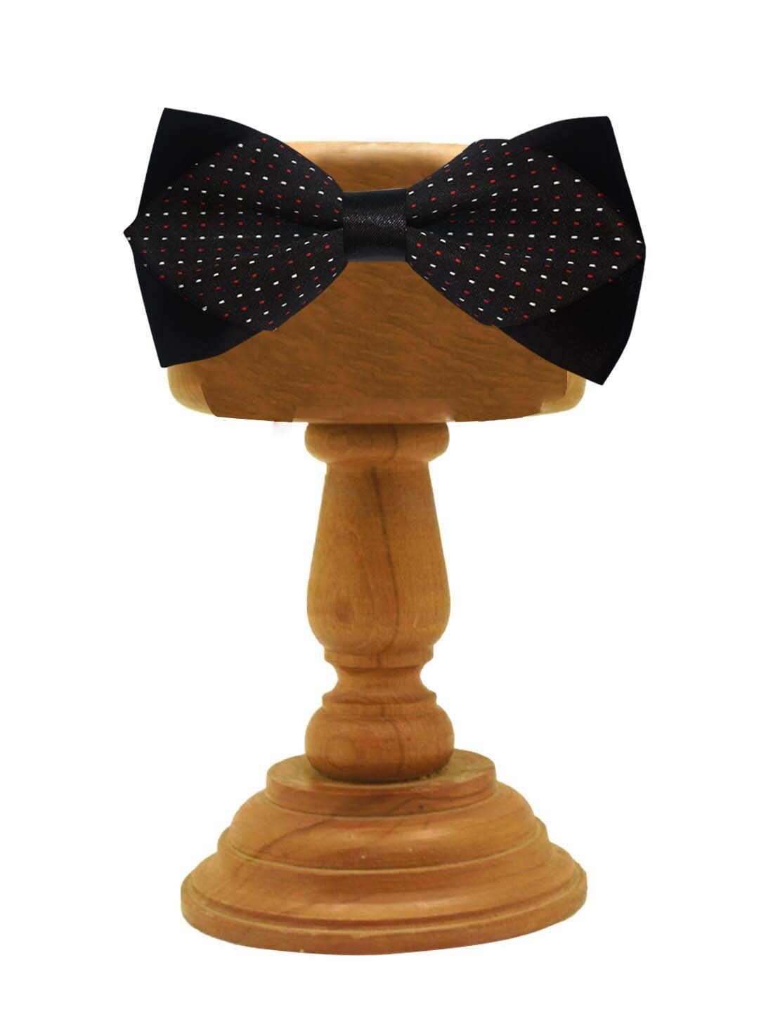 

MUTAQINOTI Men Black Printed Bow Tie