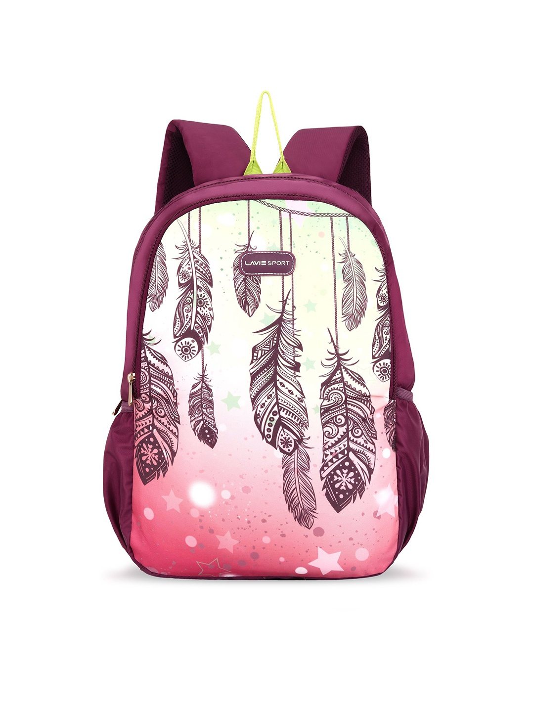 

LAVIE SPORT Unisex Purple & Off White Graphic Backpack