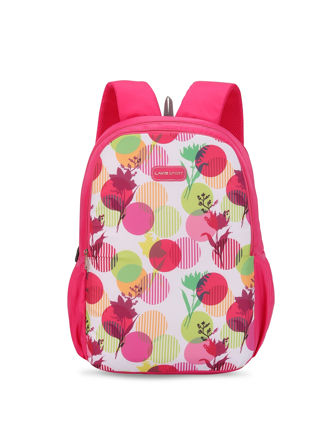 

LAVIE SPORT Unisex Magenta & Green Graphic Backpack