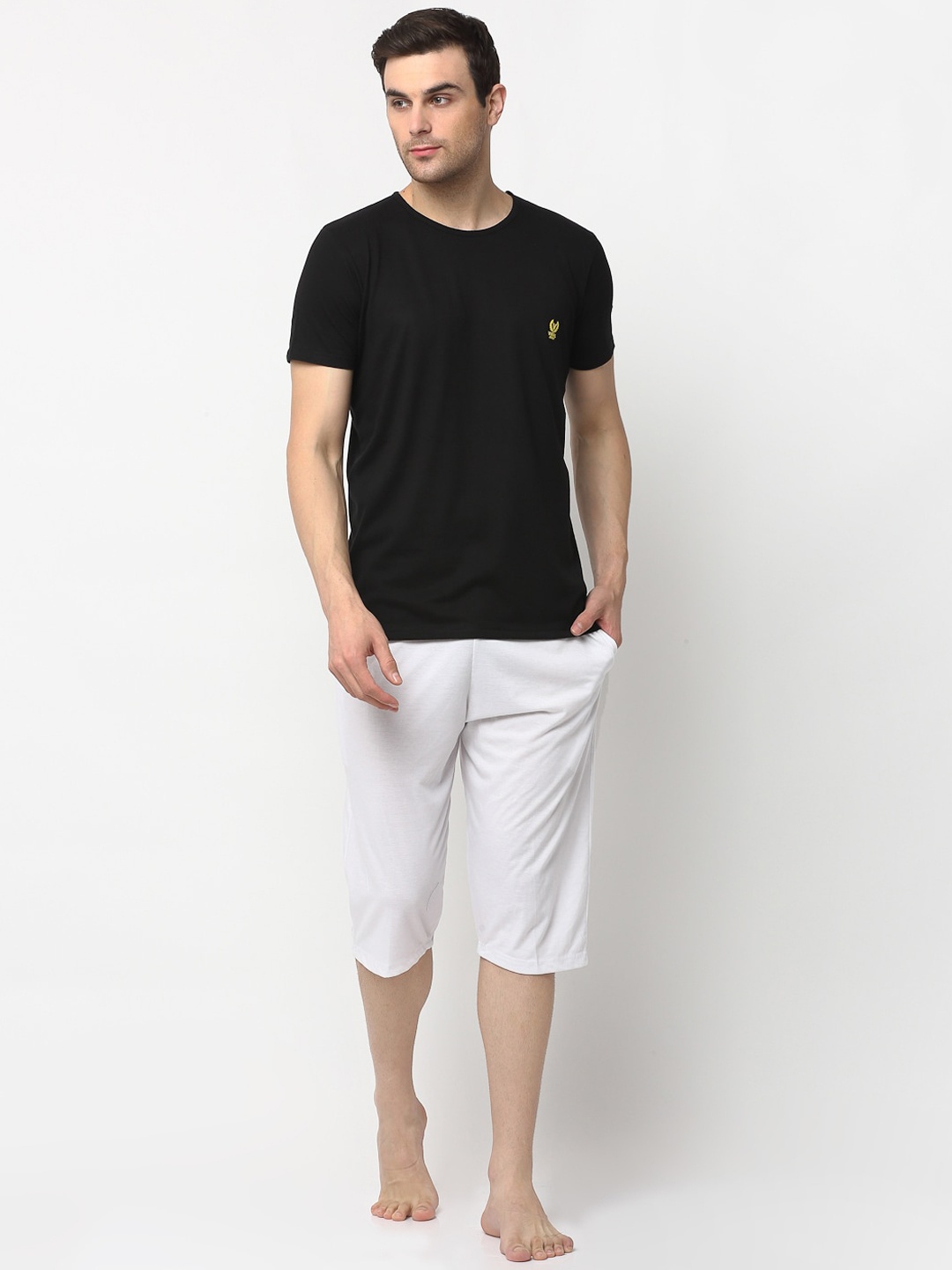 

VIMAL JONNEY Men Black & White Night suit