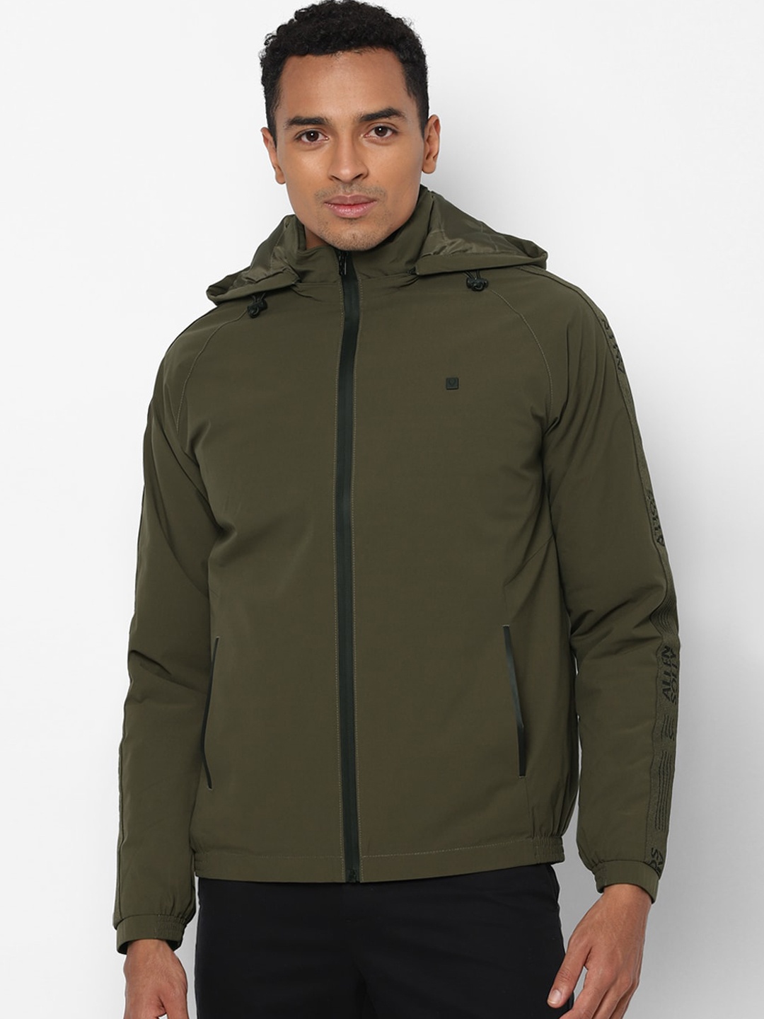 

Allen Solly Men Olive Green Tailored Jacket