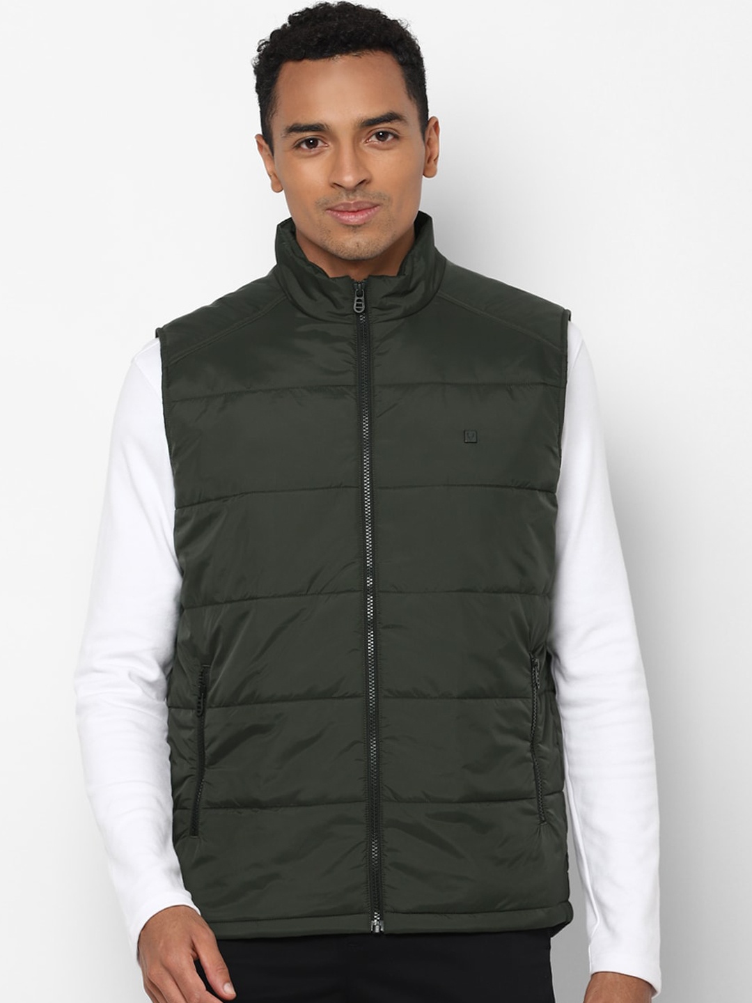 

Allen Solly Men Green Pure Cotton Padded Jacket